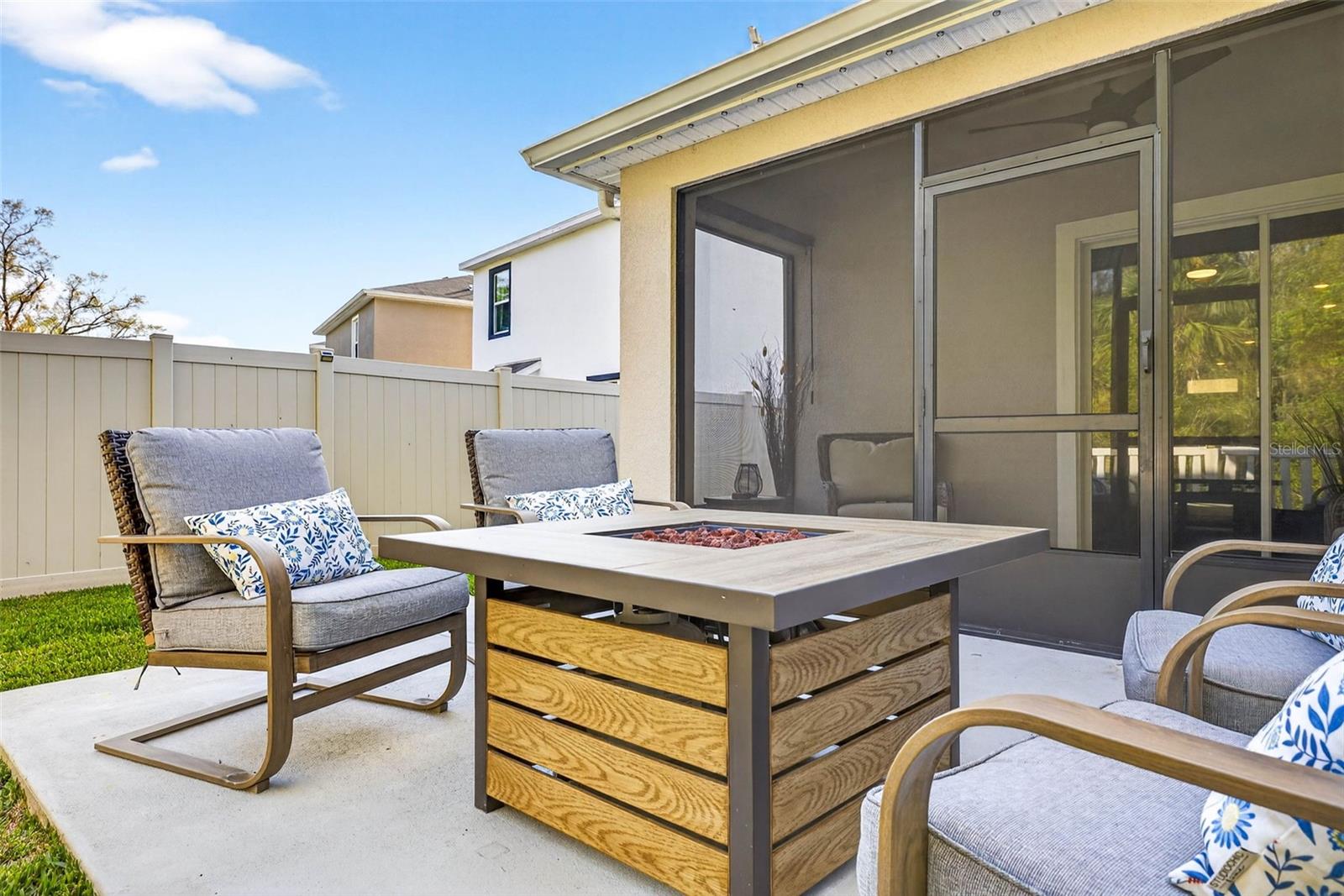 Enjoy a fire in the evening.