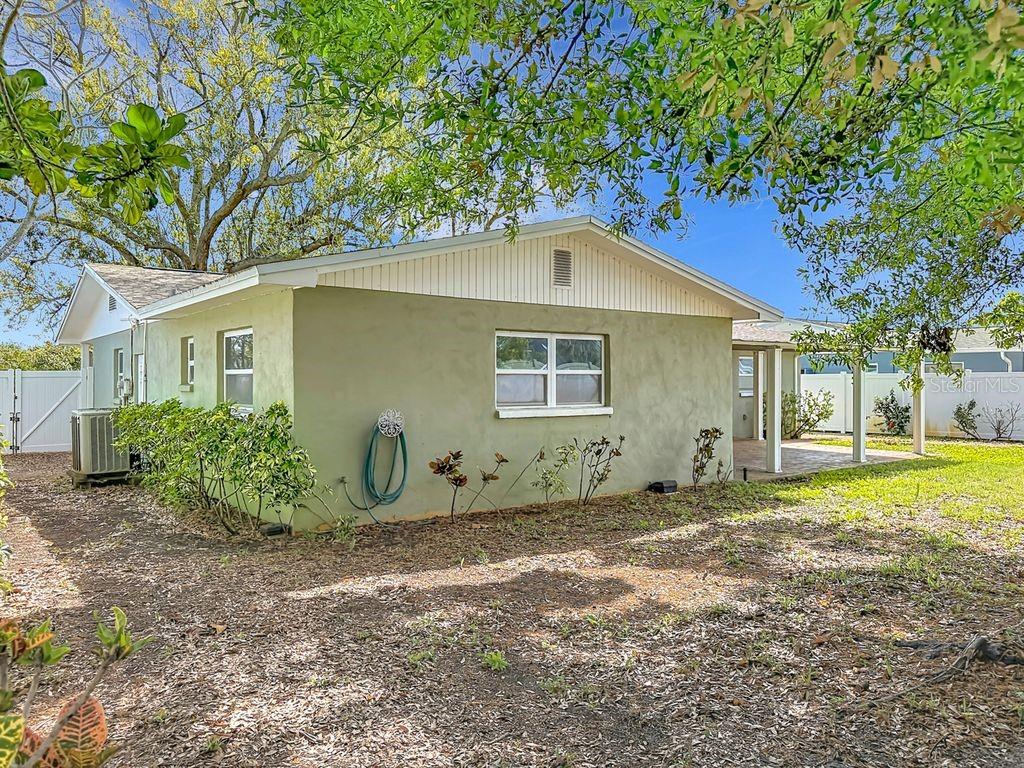 North side, fenced, double gate