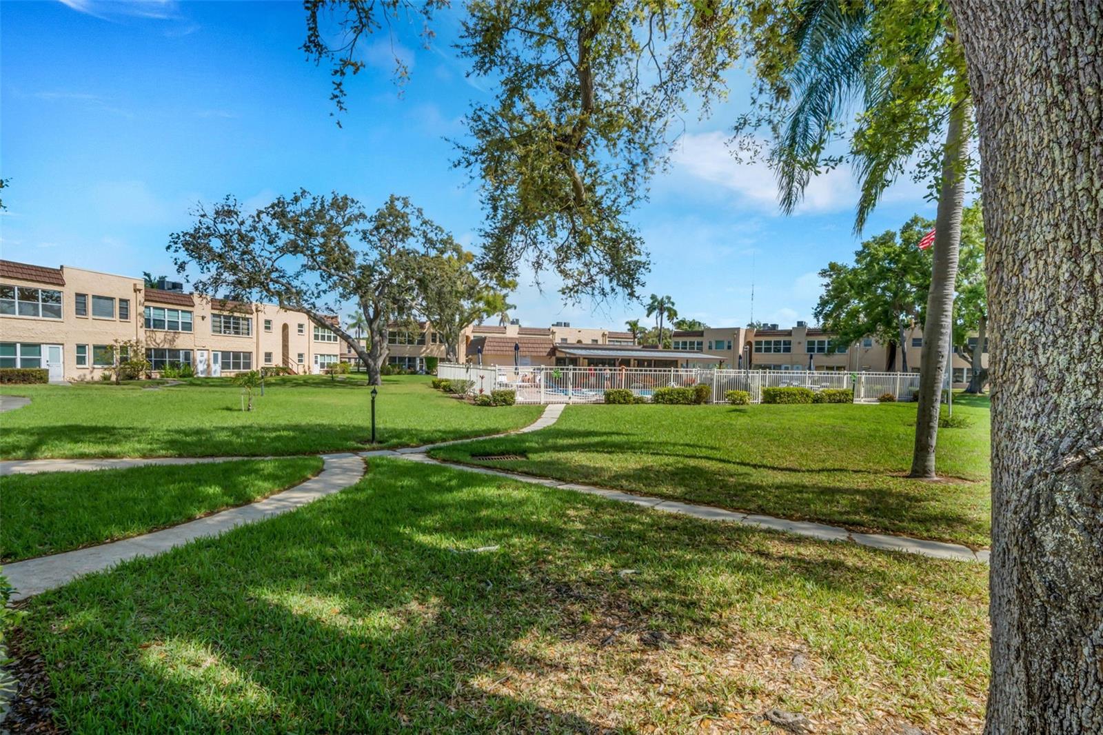 Walkway to Pool and Clubhouse