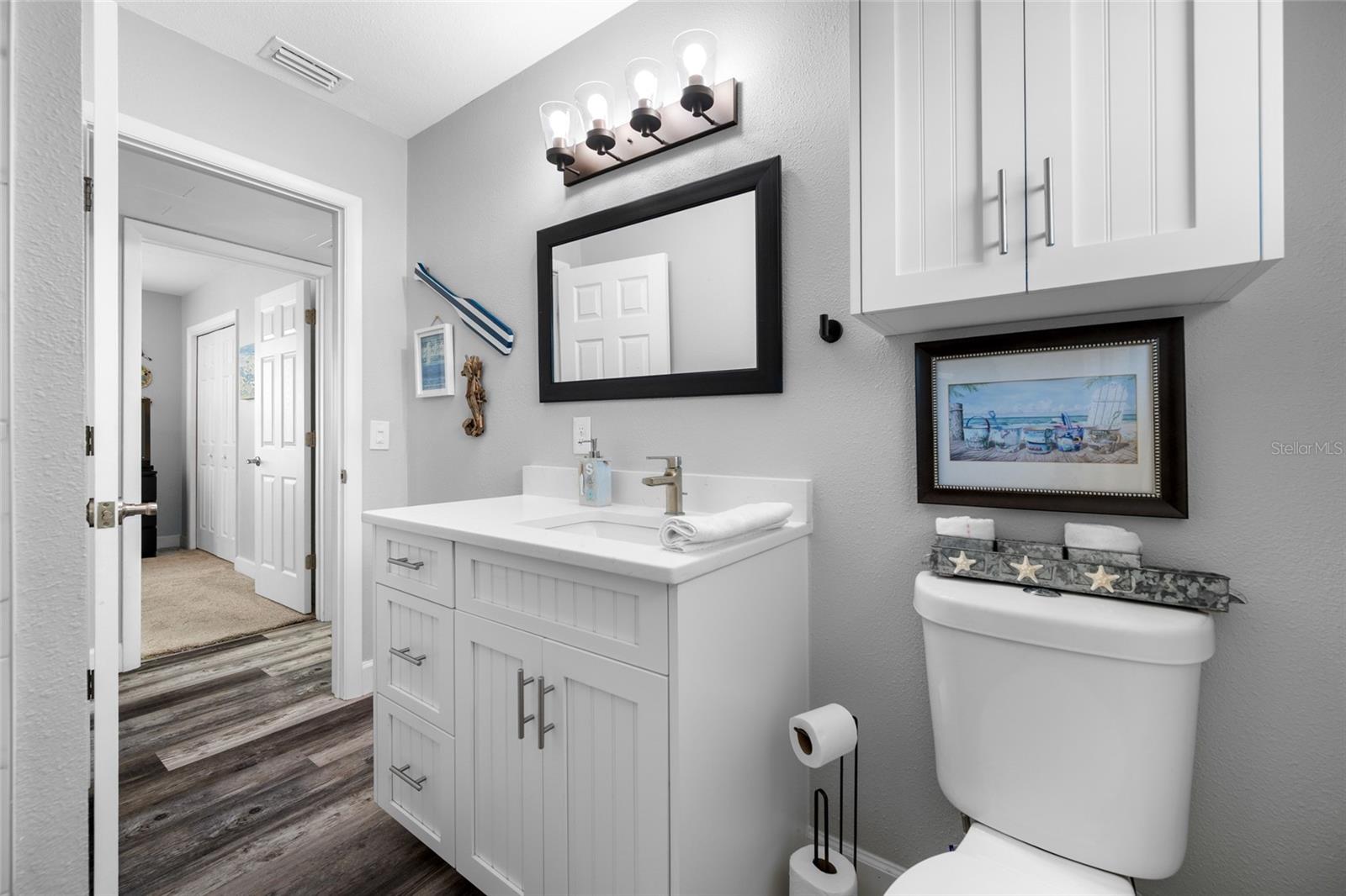 Hall bathroom with bathtub & shower
