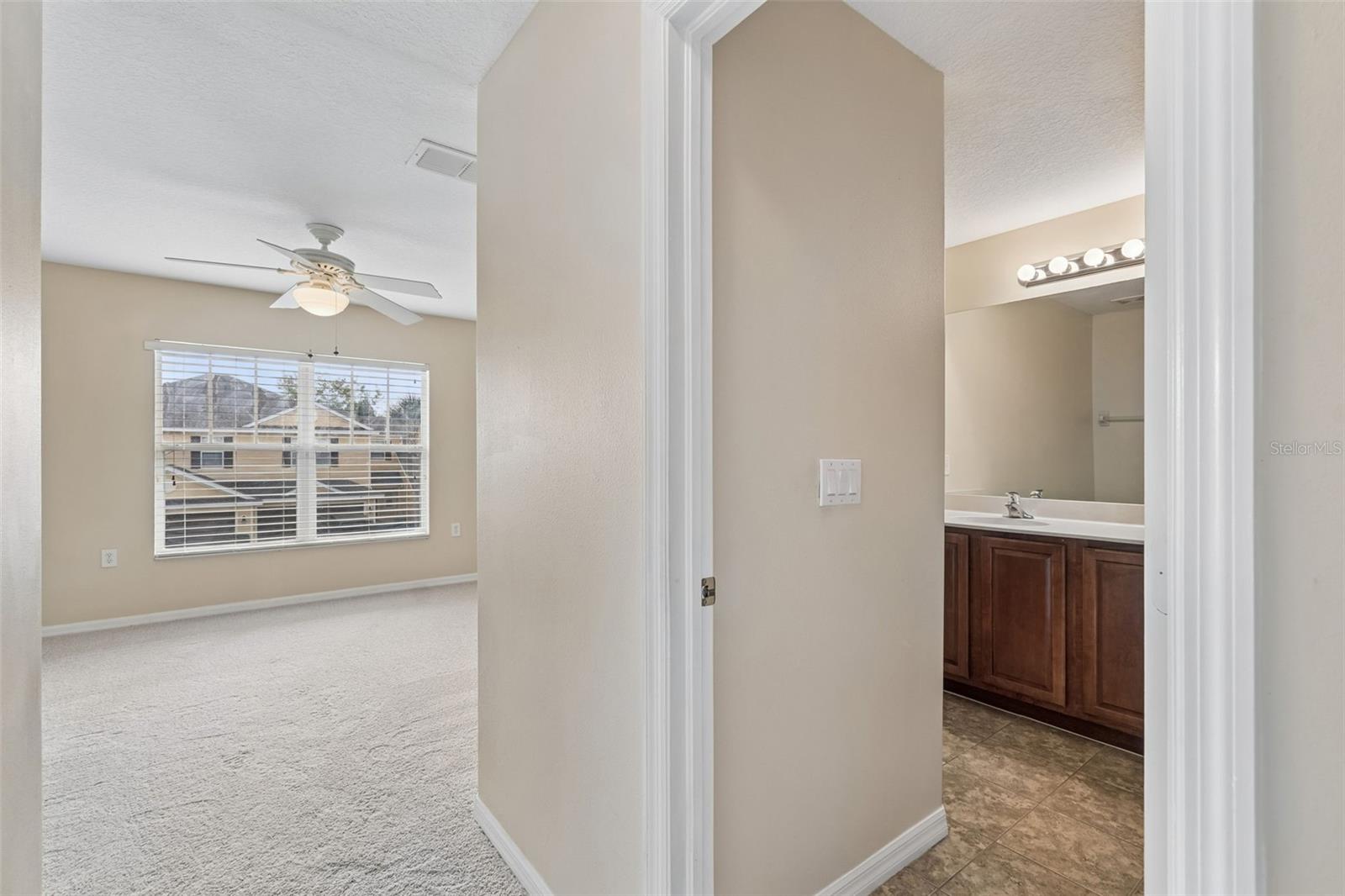 Primary bathroom entrance