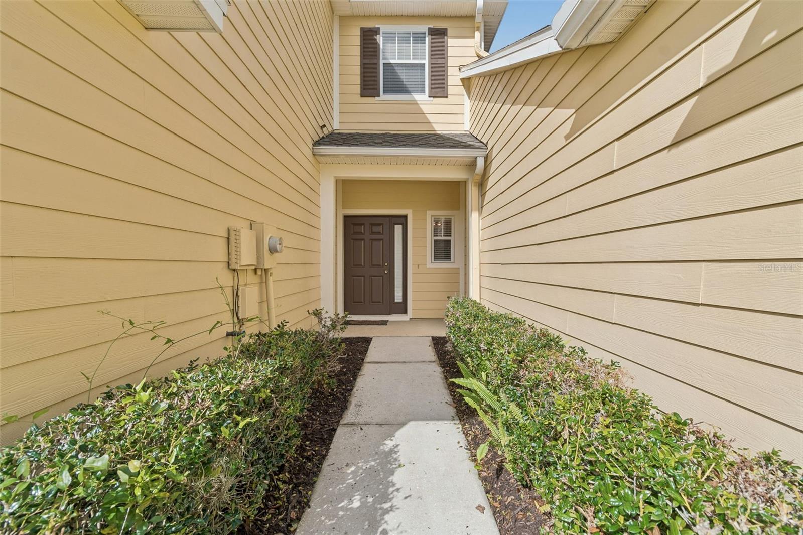 Front walkway to front door