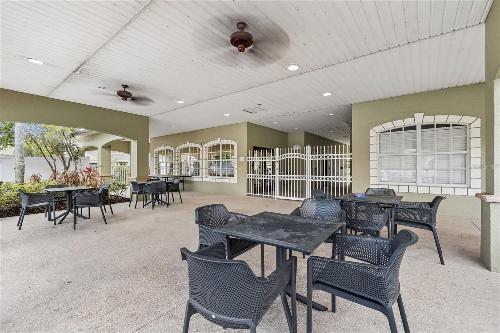 Hammocks amenities -- Pool area