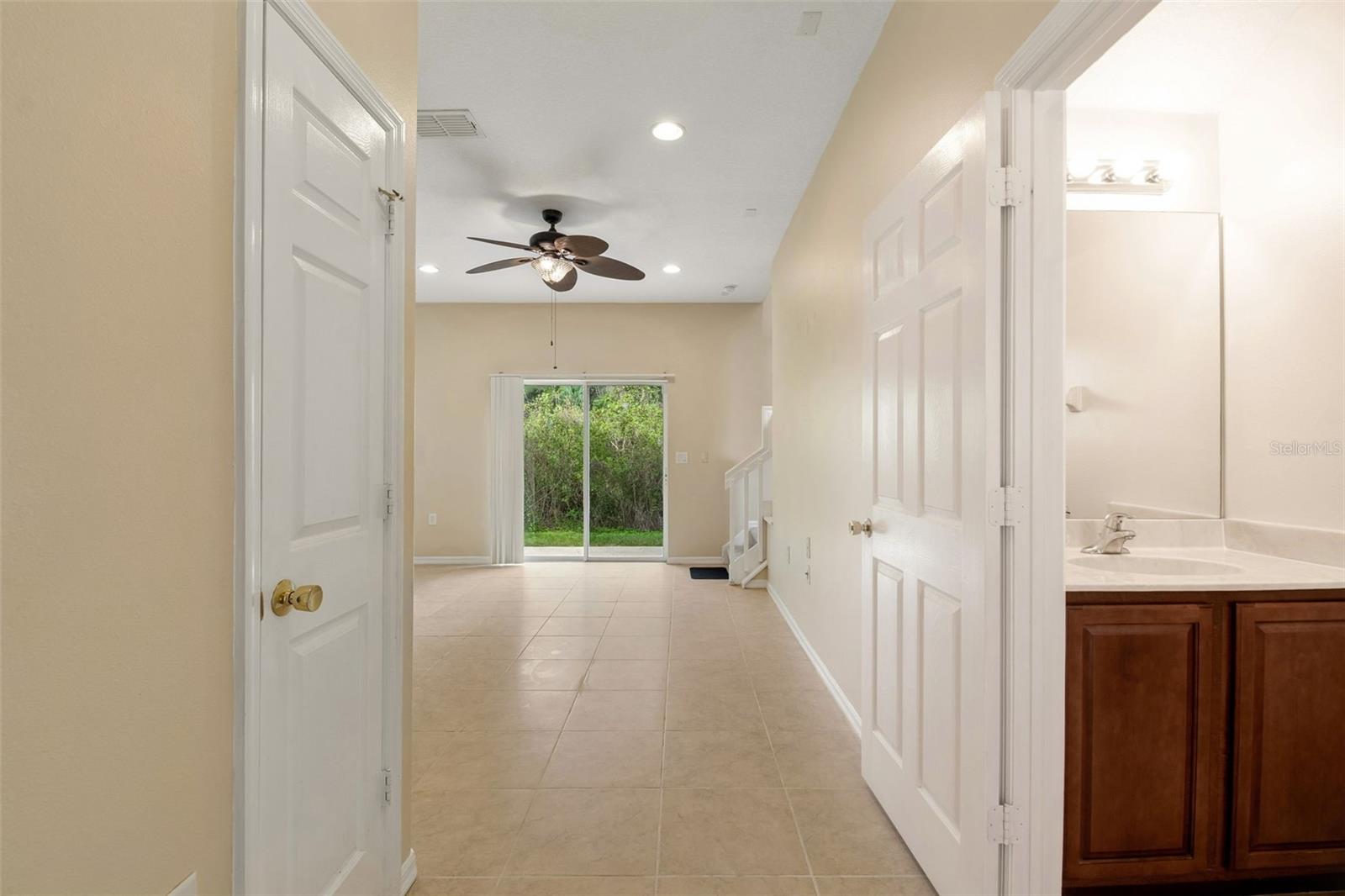 Foyer and guest bath
