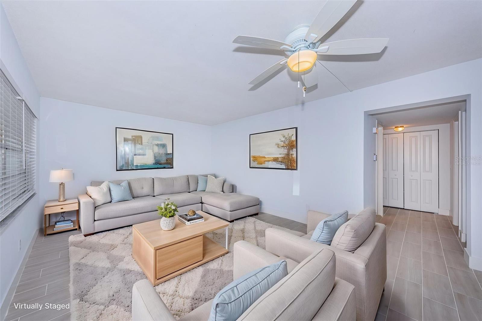 Virtually staged - Living room