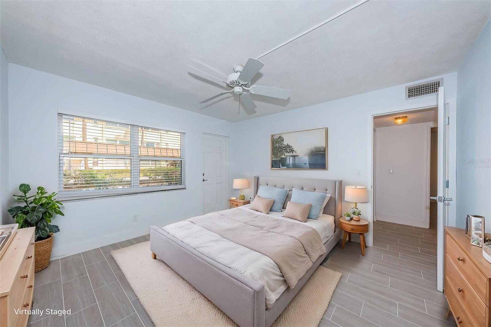 Virtually staged second bedroom