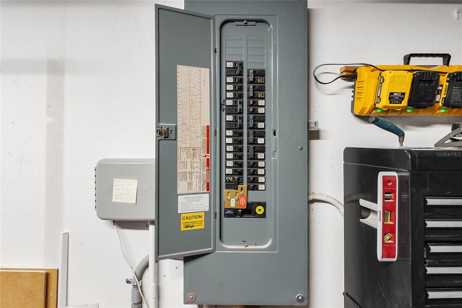 Updated electrical panel/generator ready