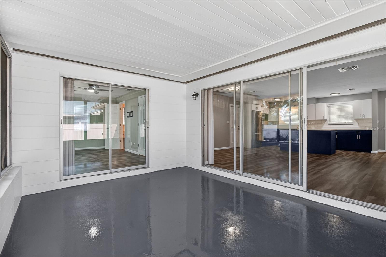 Back Patio - new epoxy floor