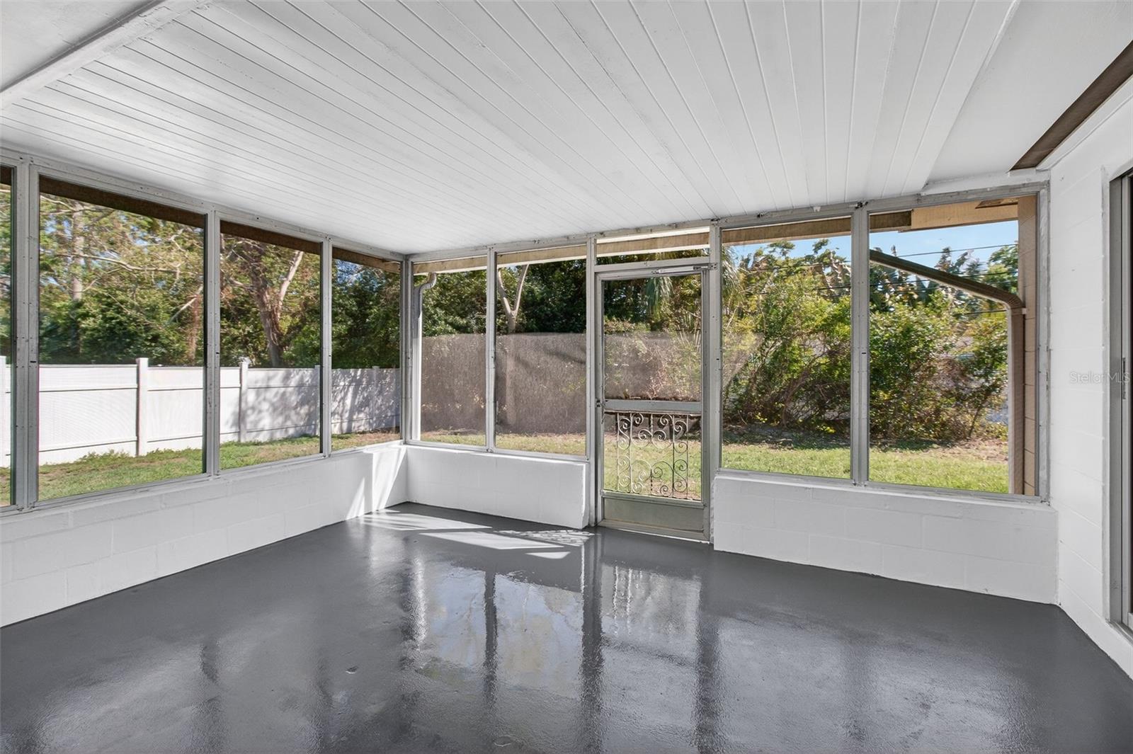 Back Patio - new epoxy floor