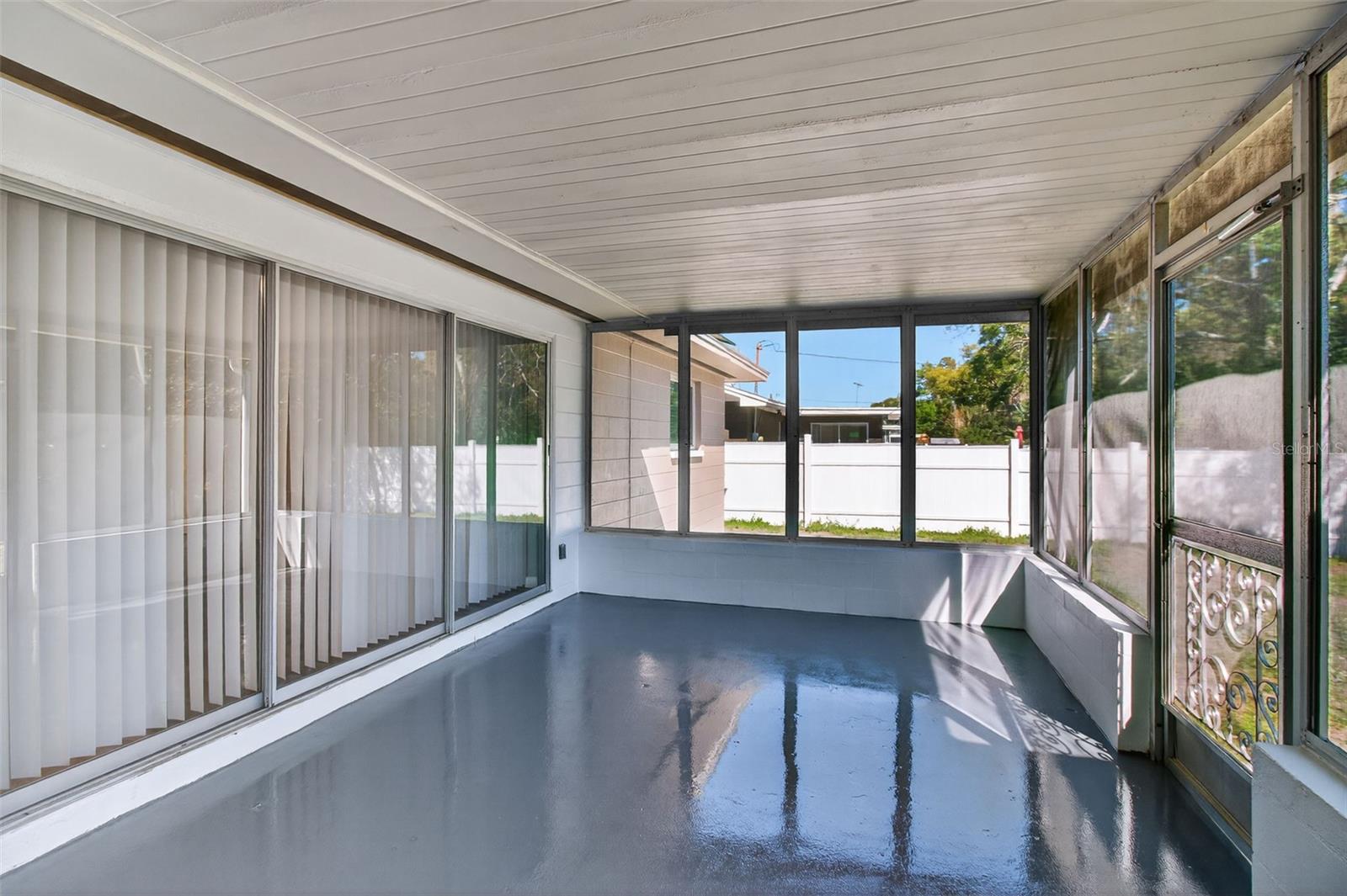 Back Patio - new epoxy floor