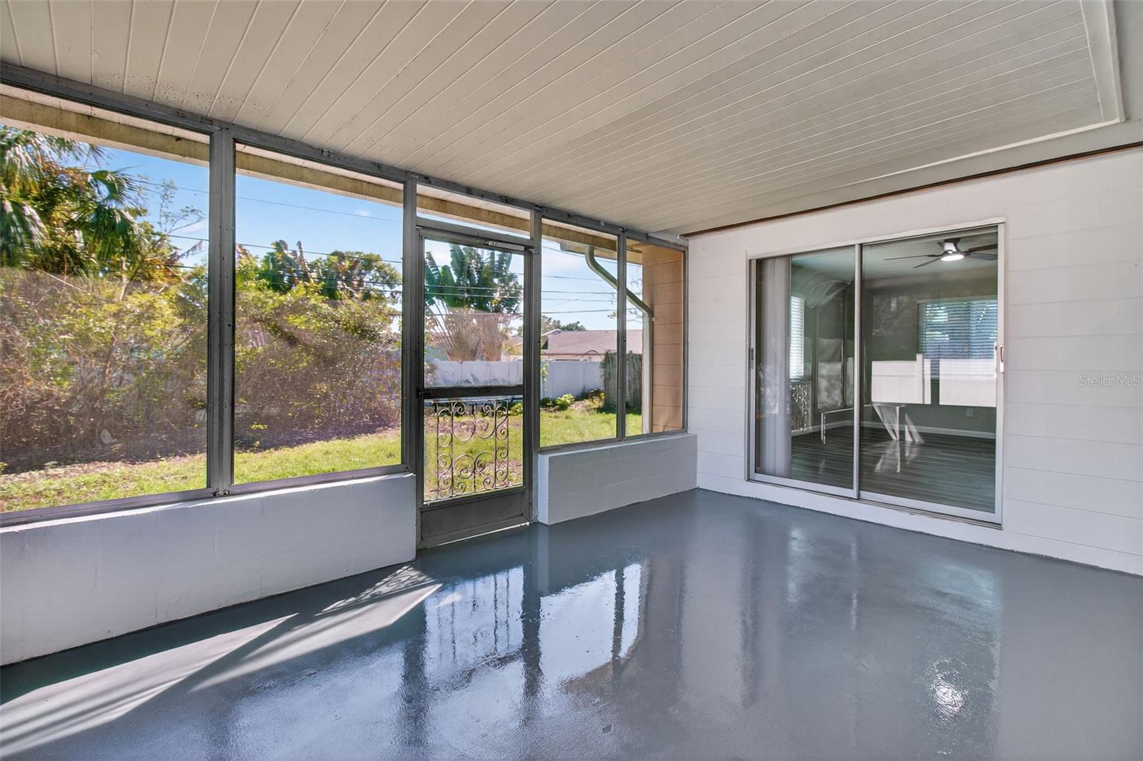 Back Patio - new epoxy floor
