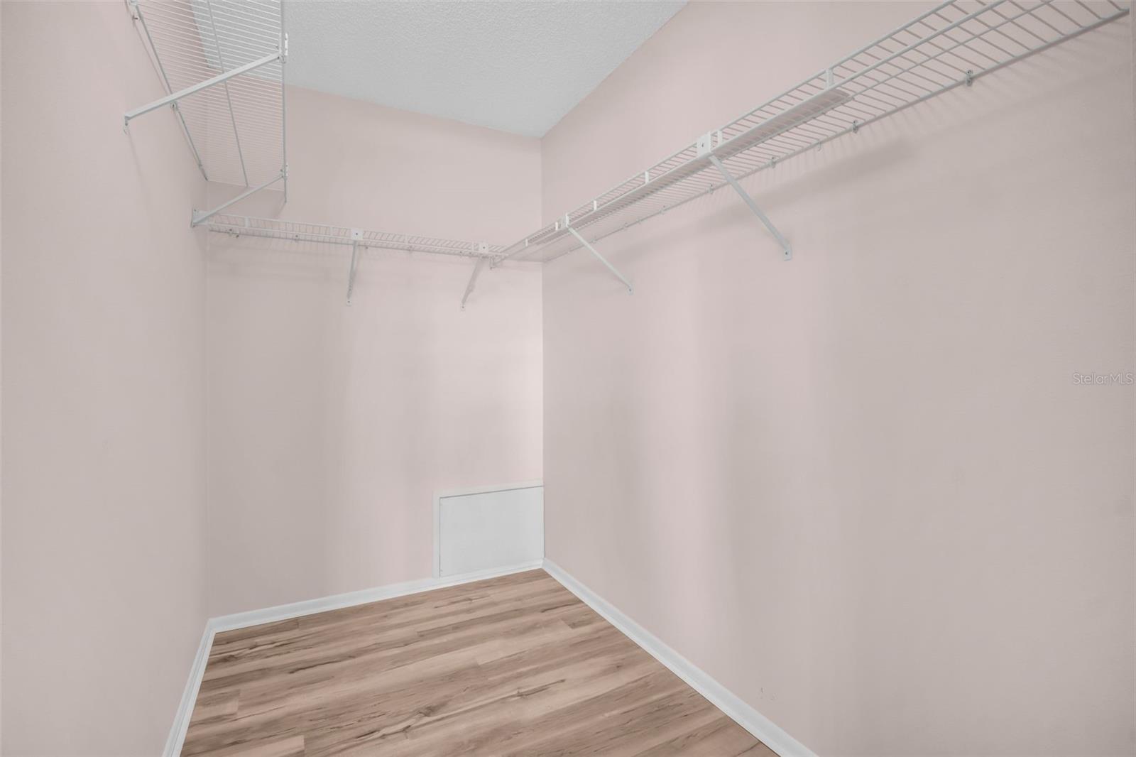 Generous walk in closet in BR2~