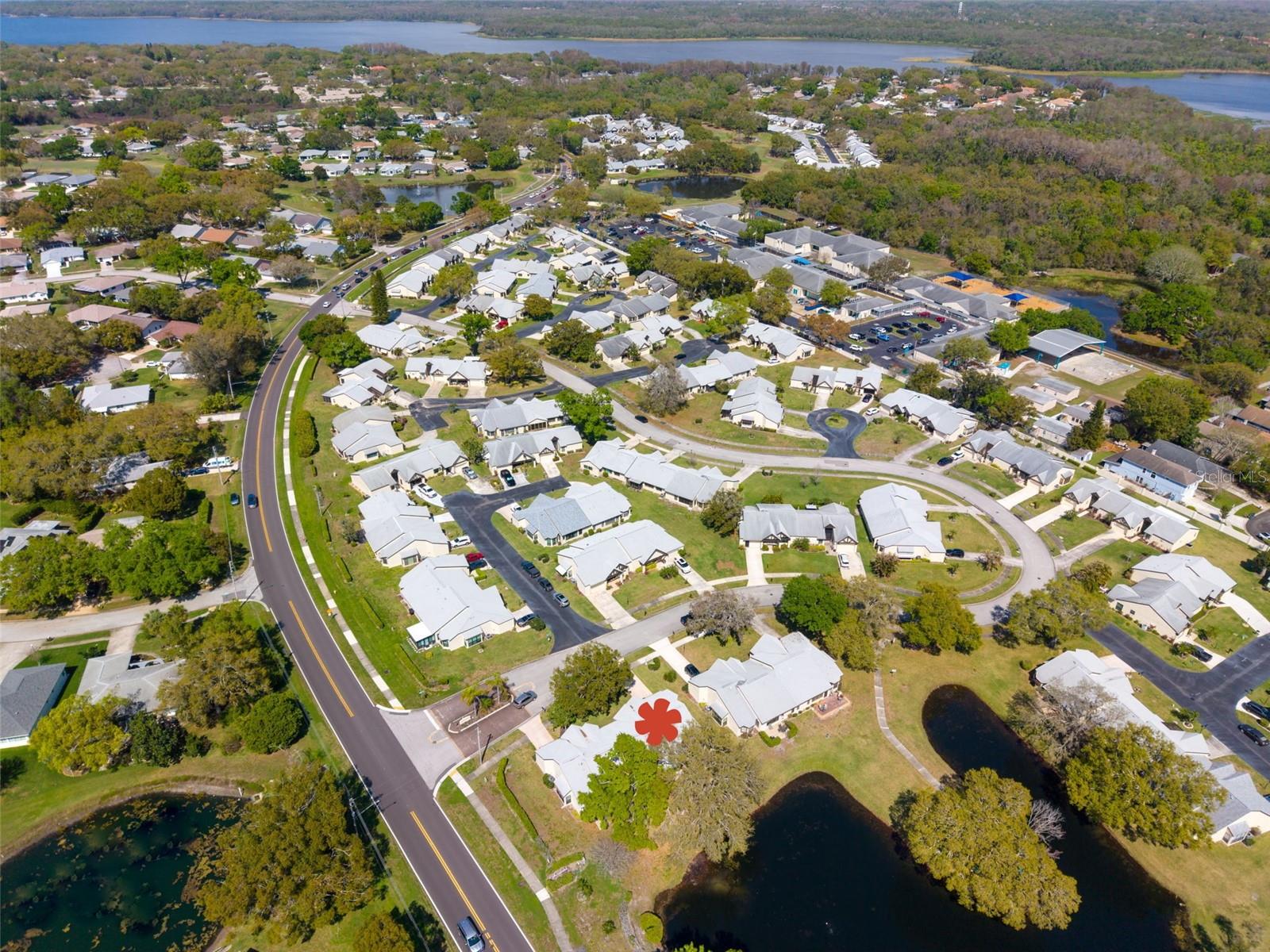 This home in relation to Highland Lakes & Lake Tarpon across the top~