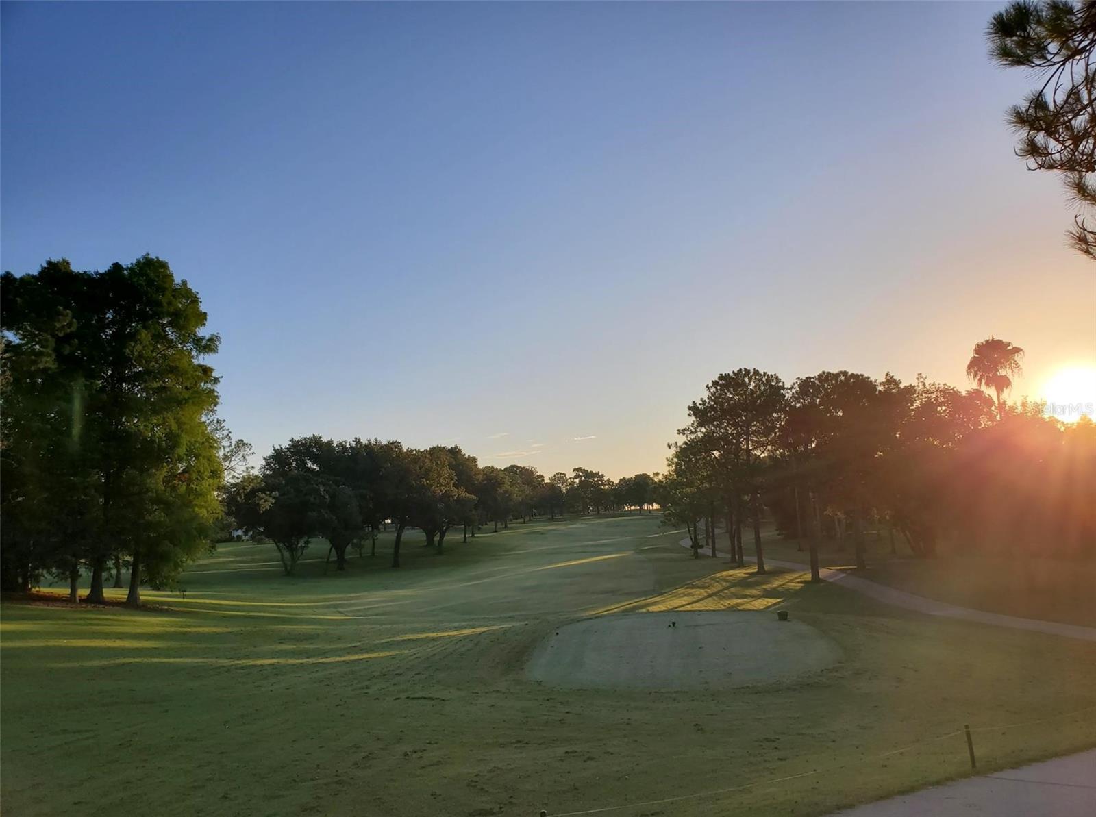 Golf cart paths are open to resident walkers & joggers early mornings and at sunset~