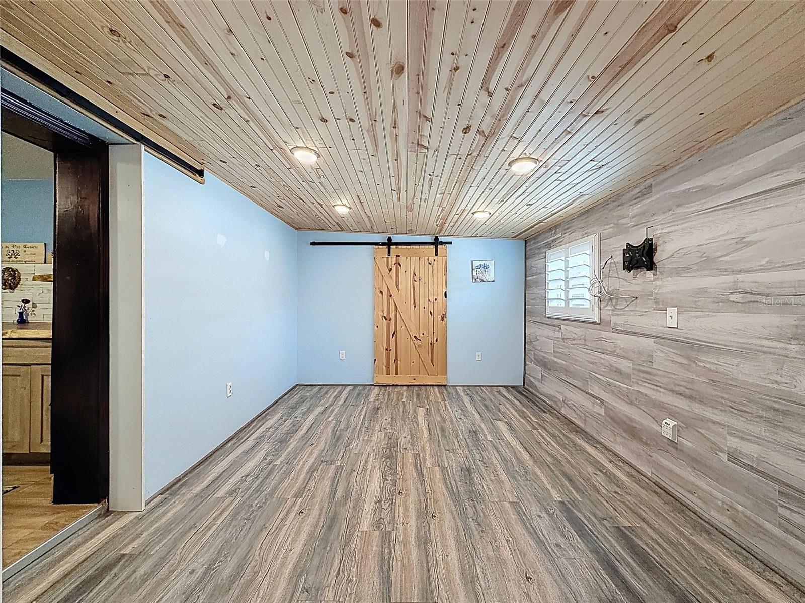 LOVE THE PINE CEILINGS