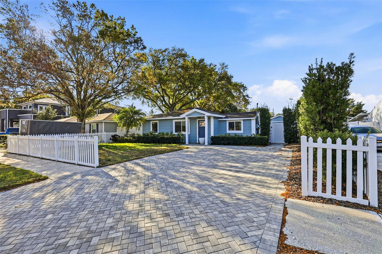 front exposure with new pavers