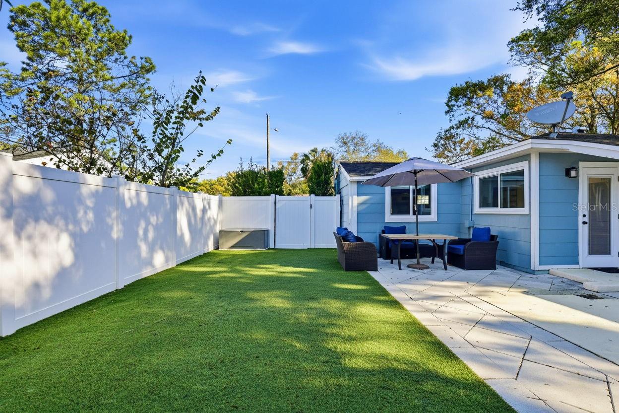 plenty of room to play FULLY fenced yard