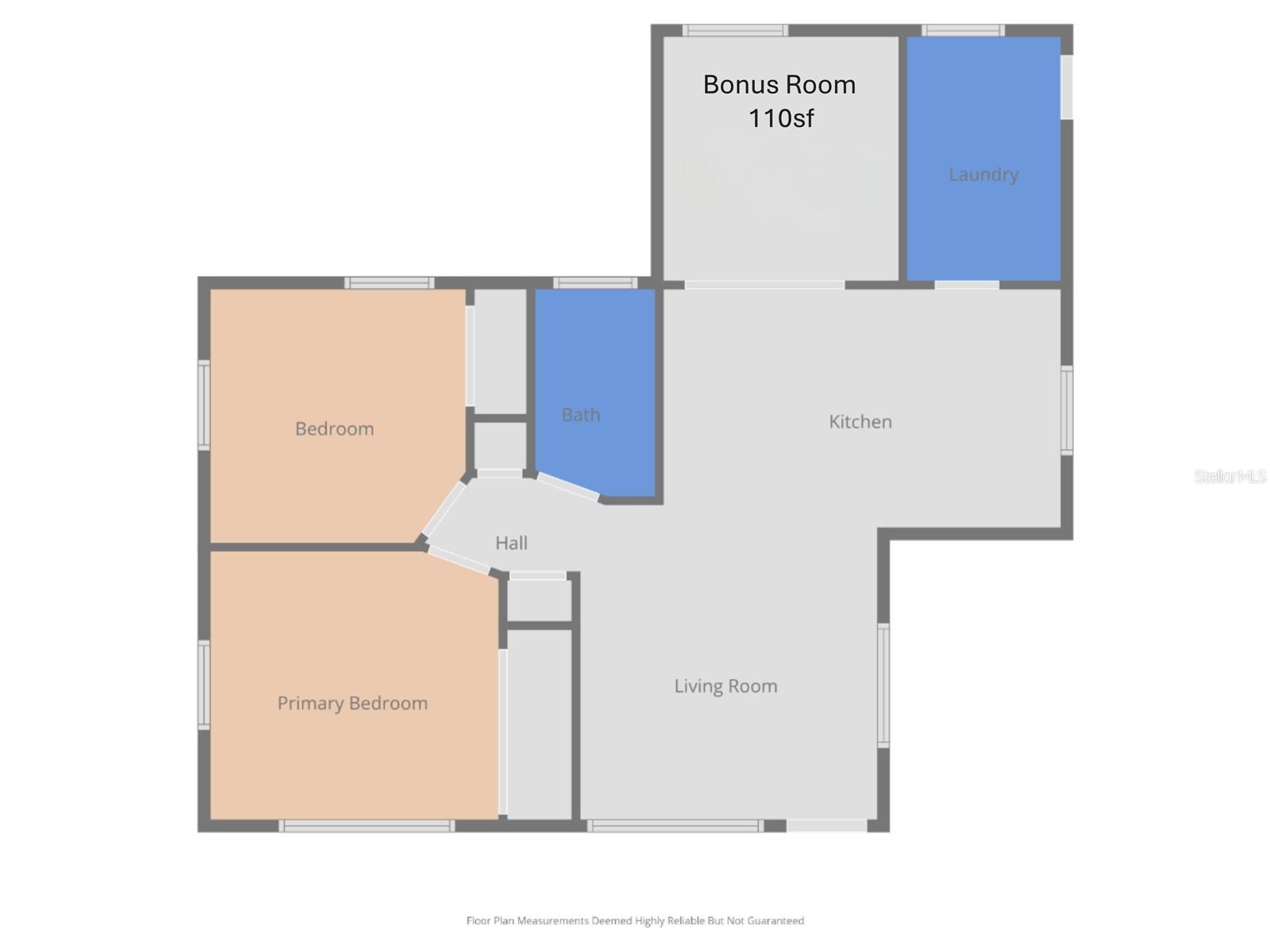 More details of interior footprint.