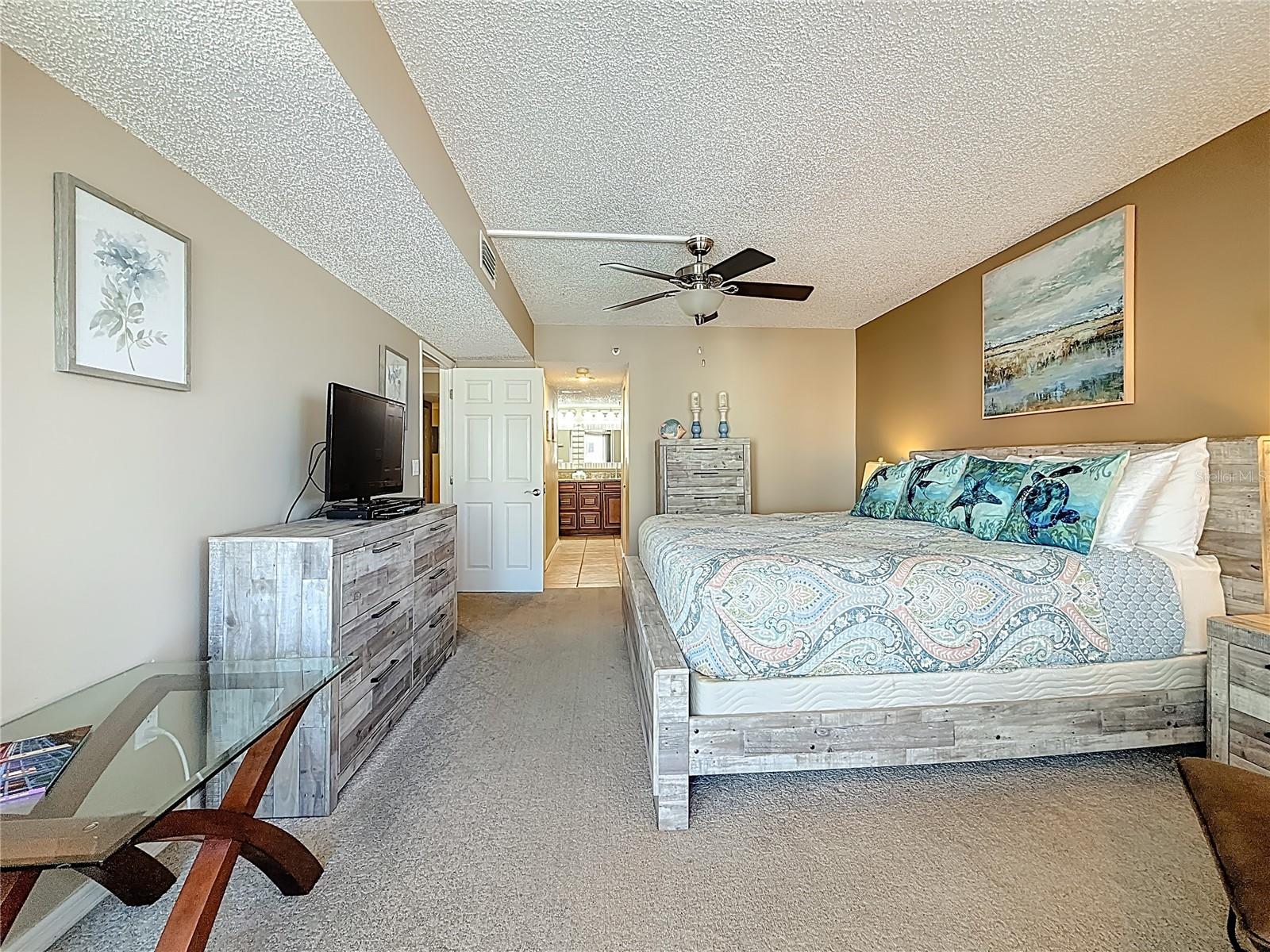 Primary Bedroom leds to Primary Bathroom!