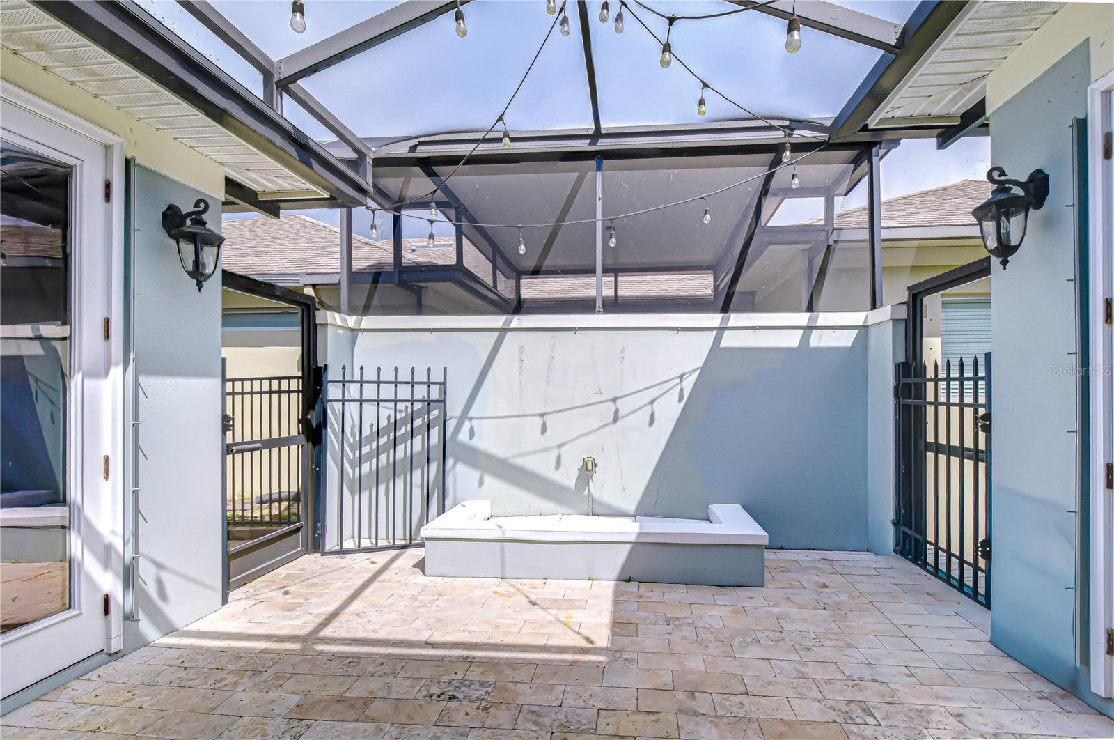 Screened in Courtyard