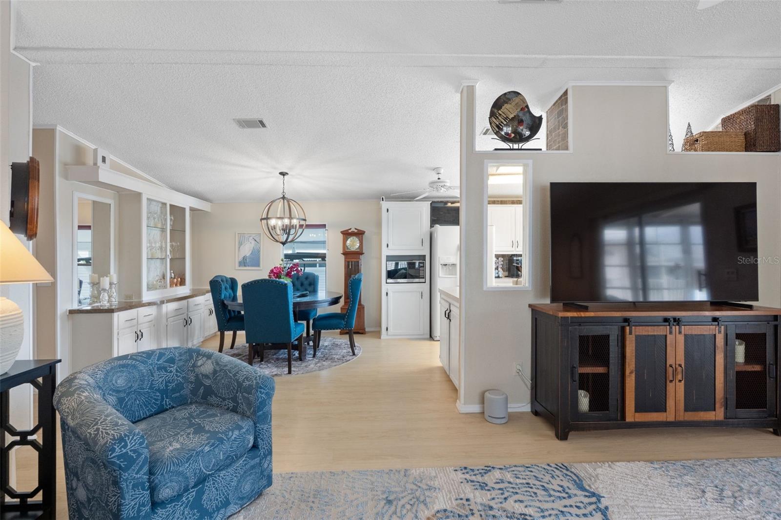 Living room into Dining room