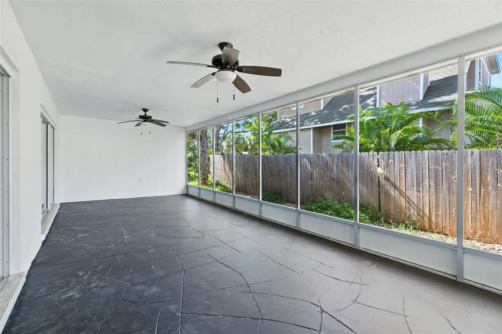 Oversized lanai ideal for morning coffee or evening relaxation