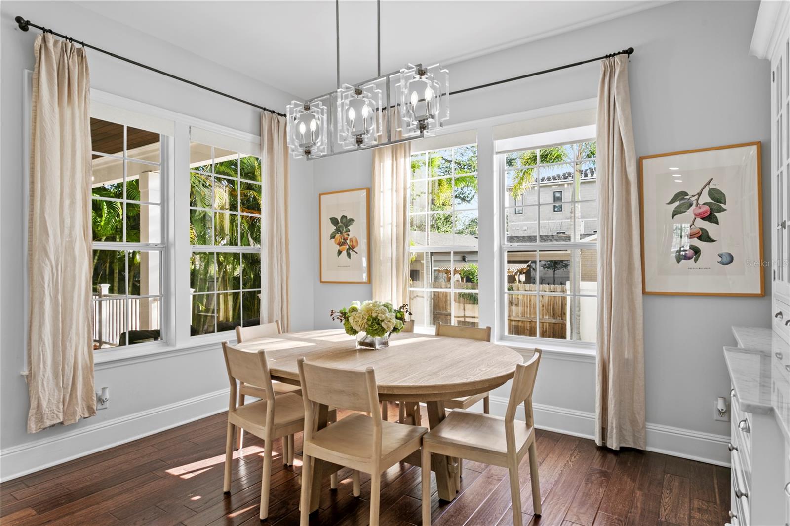 Loads of natural light pour into this space with two large windows