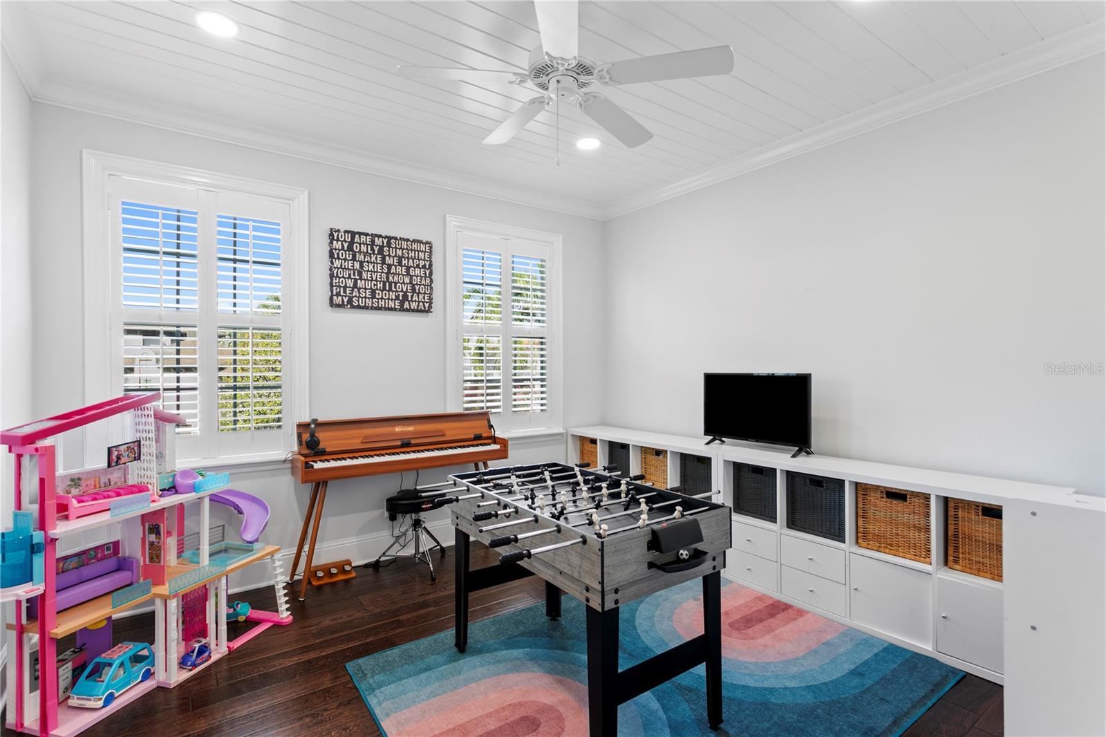 Bedroom 4, currently used as a fun room for the kiddos