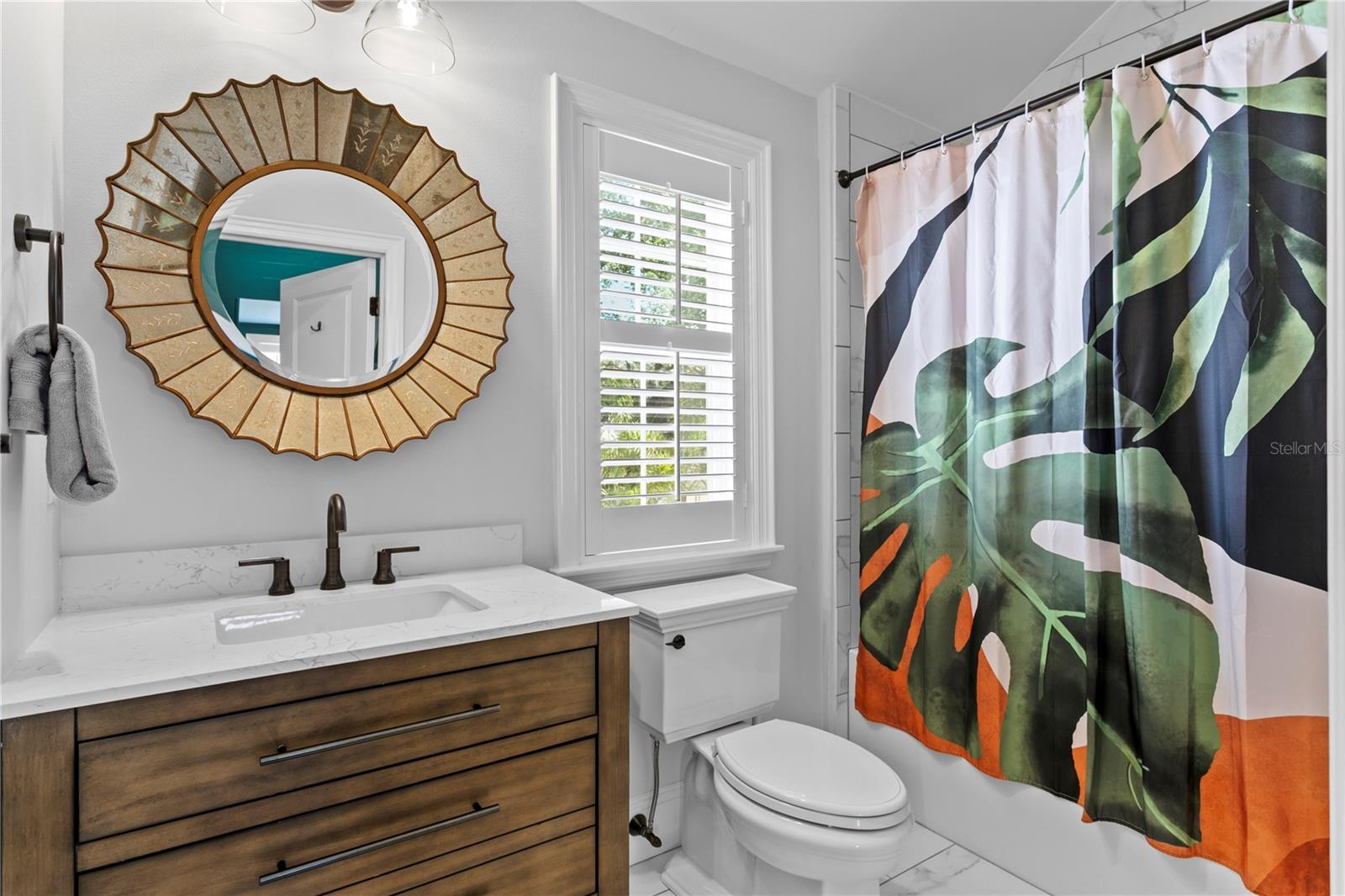 The 5th Bedroom/Bonus Room has an en suite bath