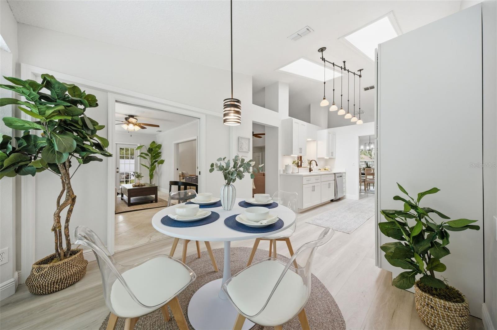 Breakfast area opens up to the kitchen, family room & flex space