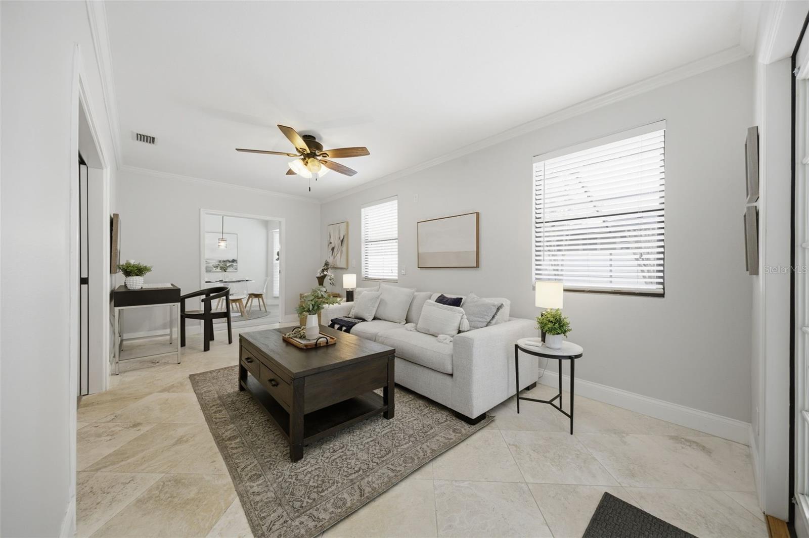 Flex room works as an office, additional sitting room, playroom or more.