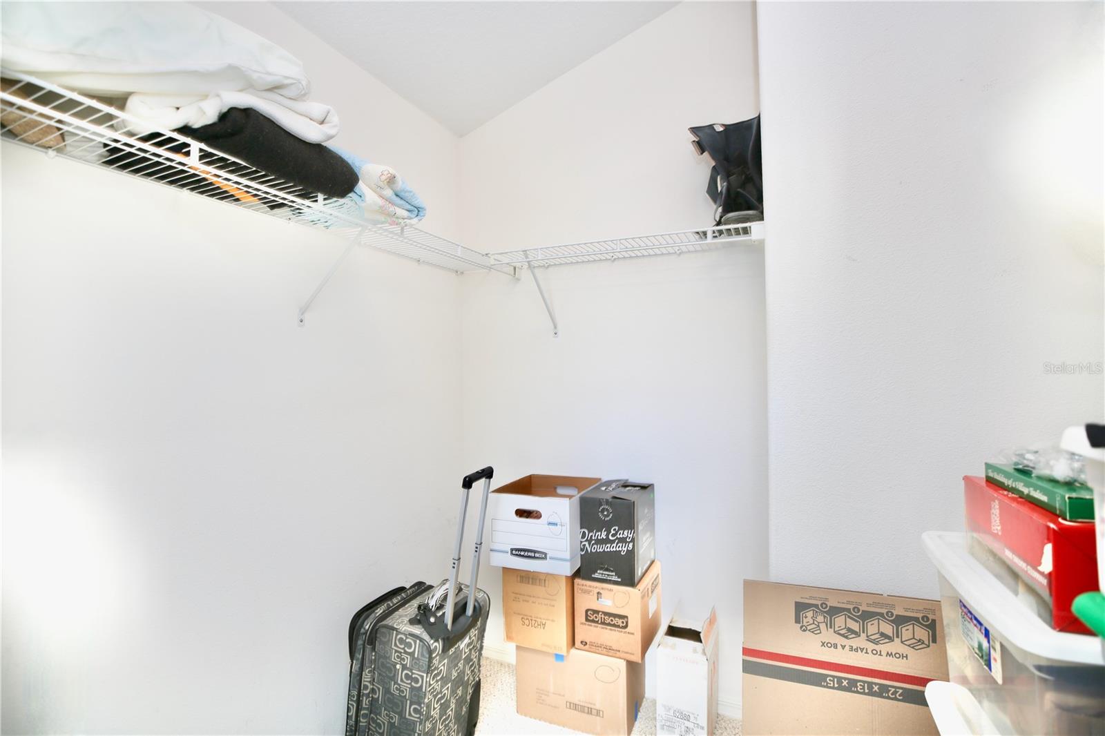 walk in closet of the guest room