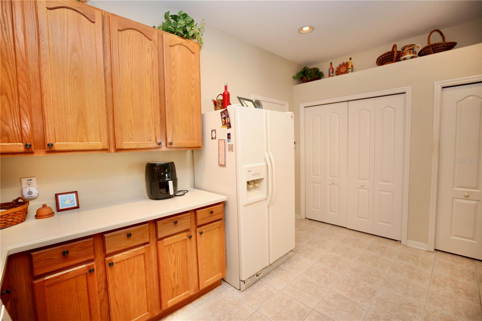 closets of utilities and the pantry