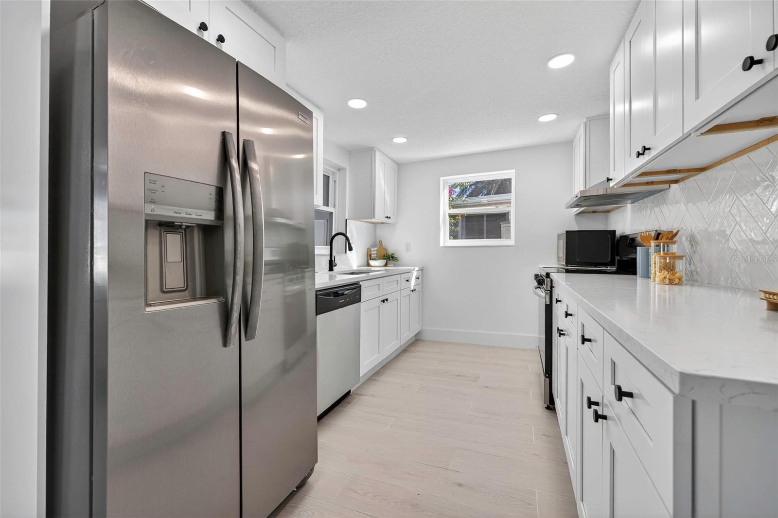 Stylish kitchen with modern coastal finishes