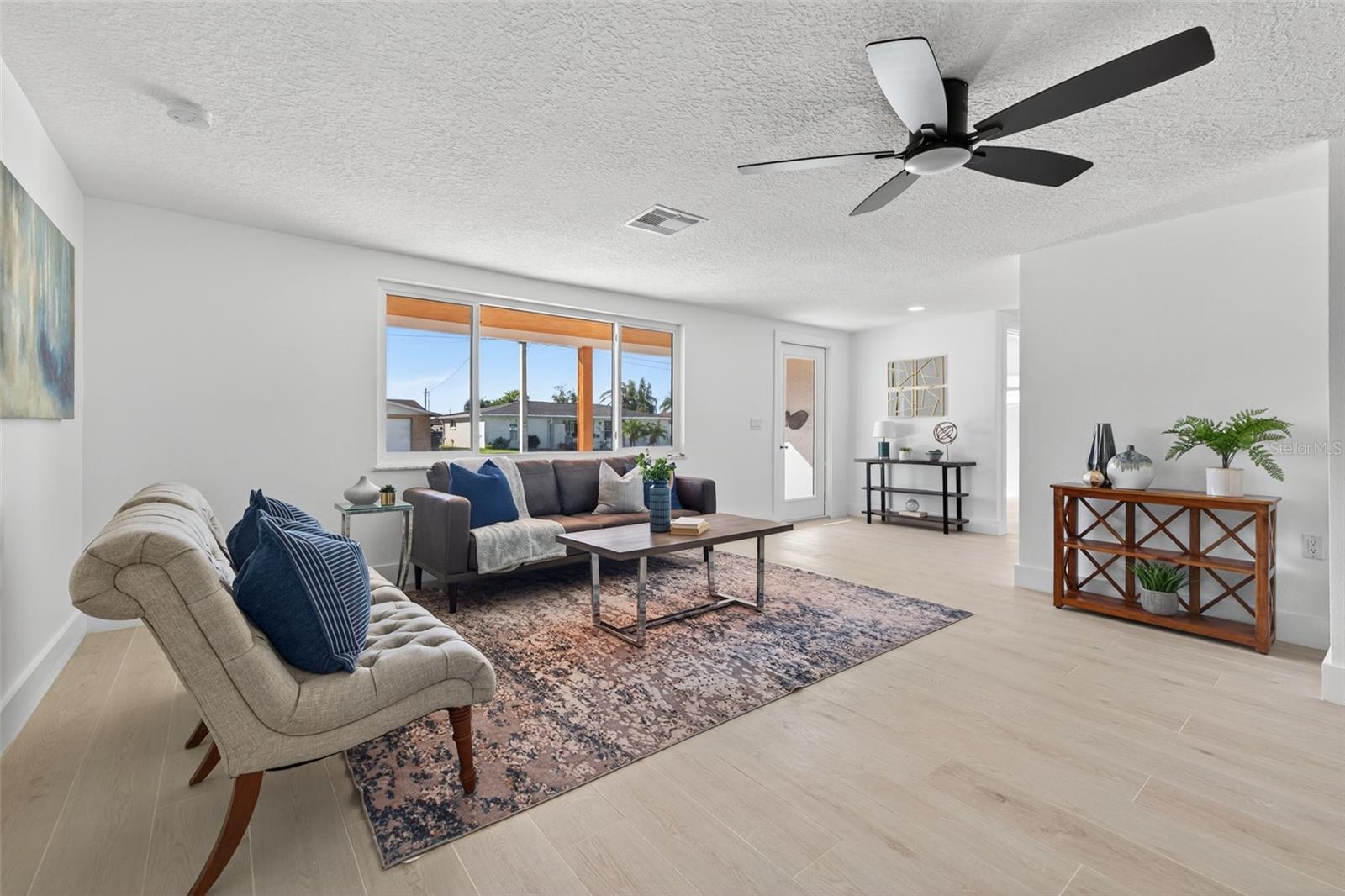 Spacious living room designed for relaxing and entertaining