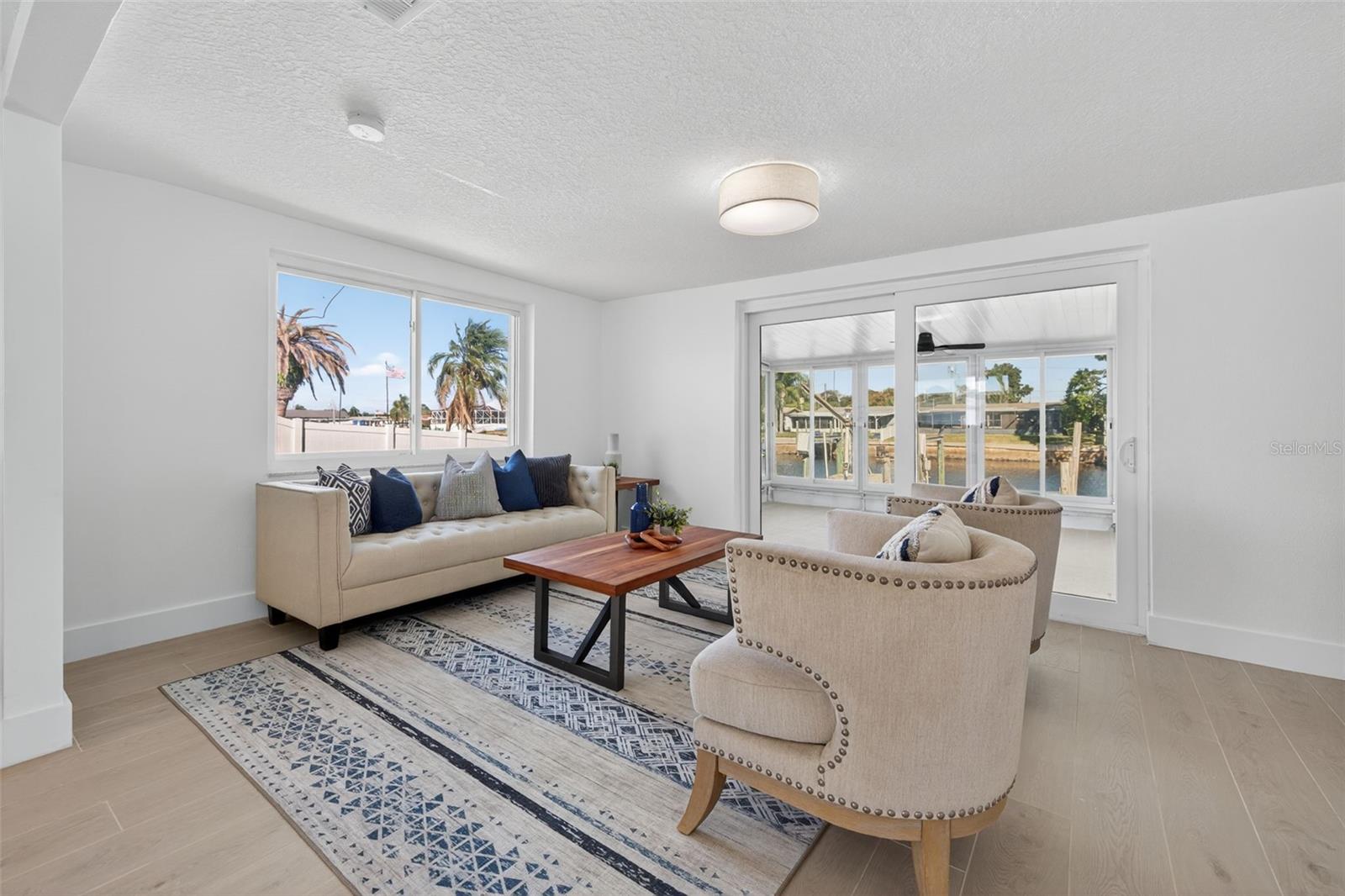 Second living room offering flexible living space