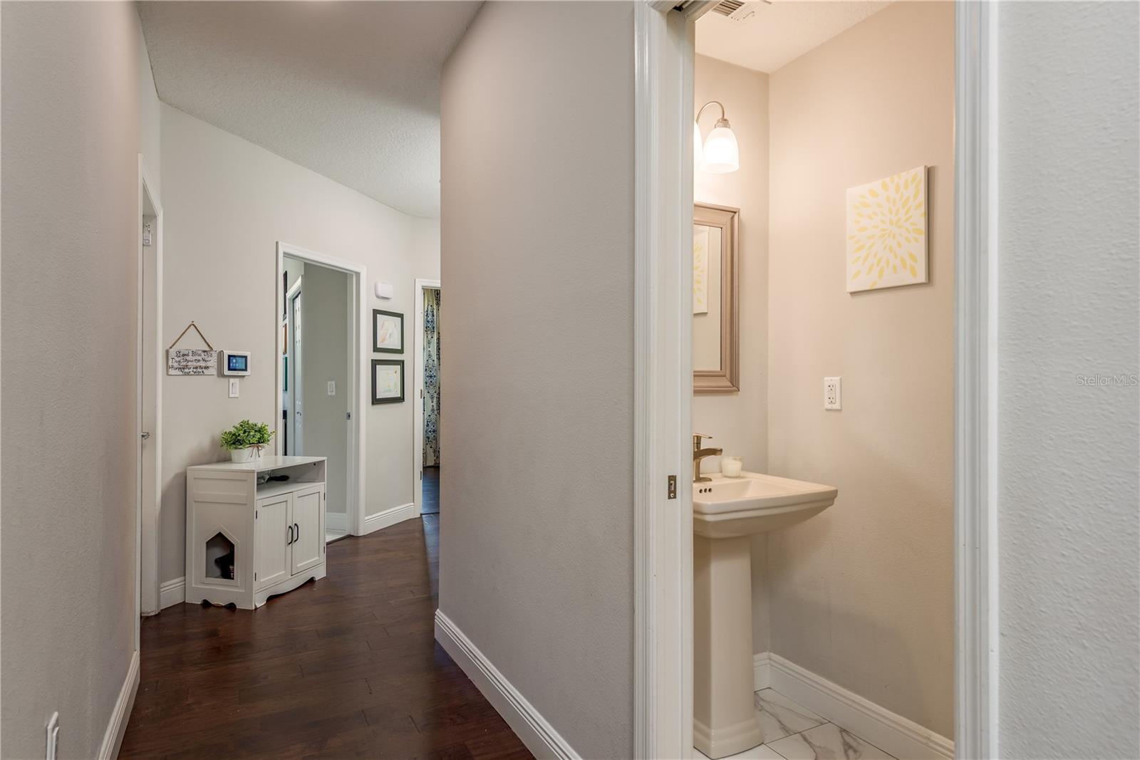 Half Bath in downstairs hallway