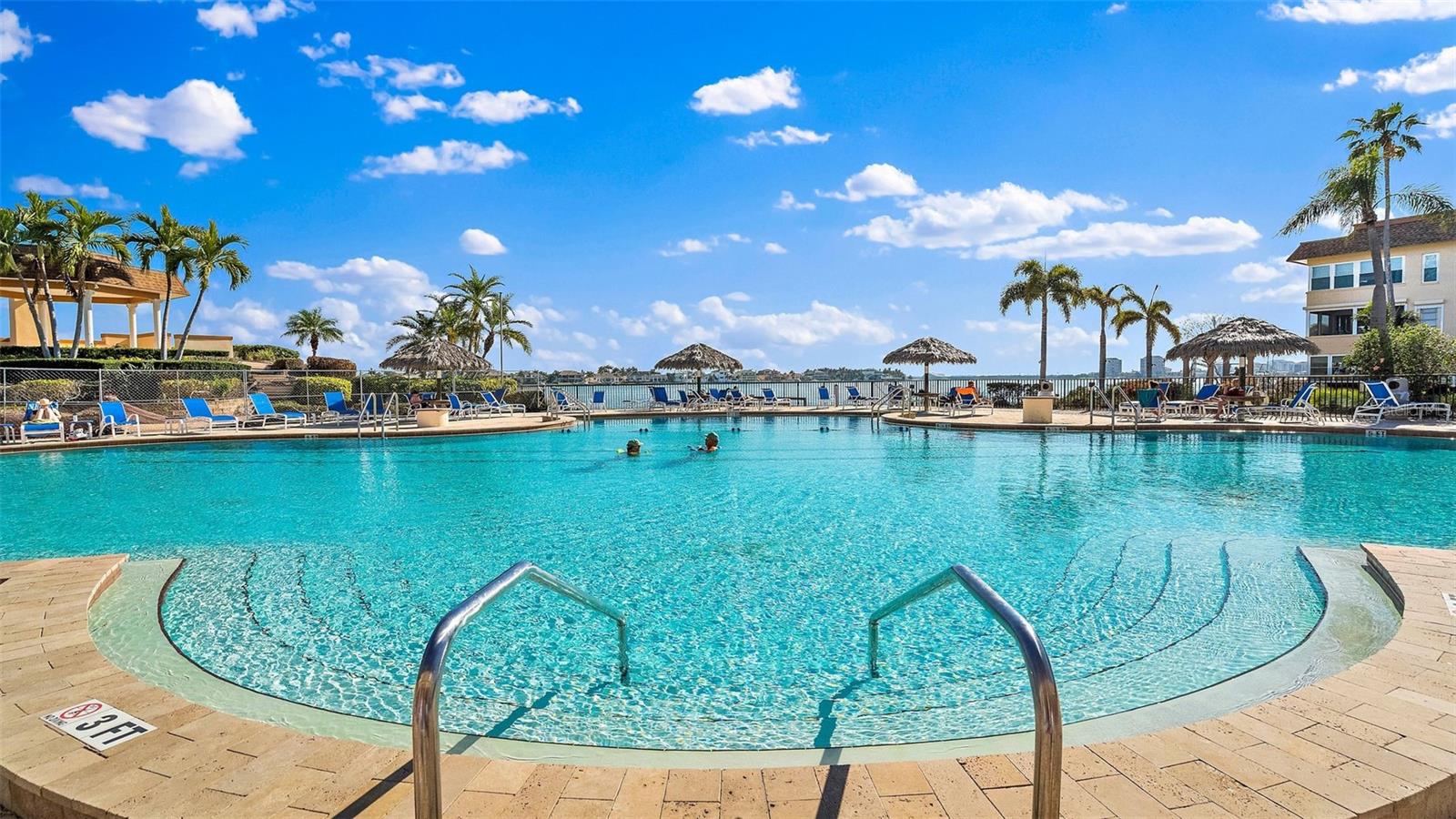 One of multiple heated pools!