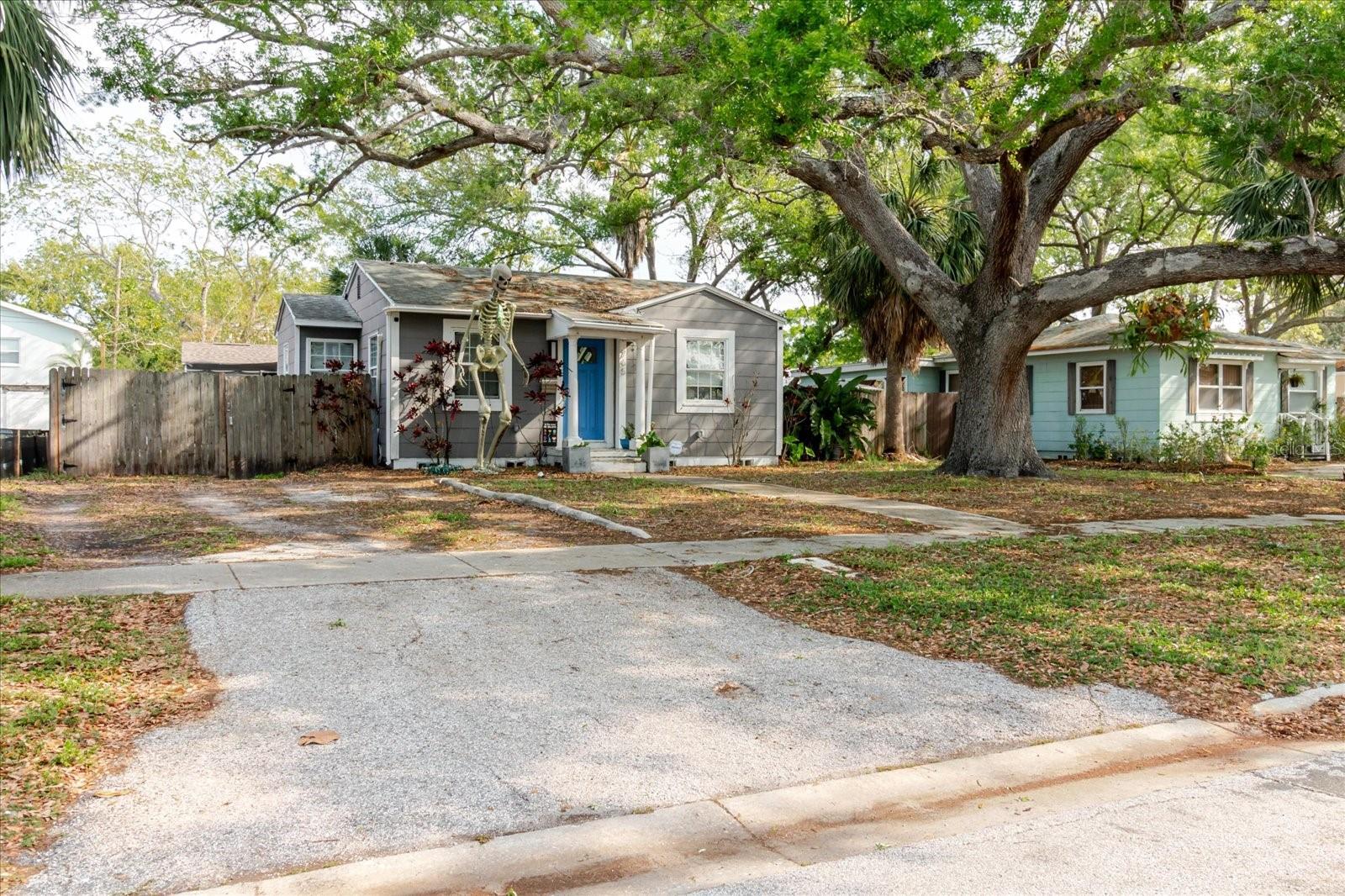 Front of House, Mature Trees, Quiet Street, Fenced In Yard