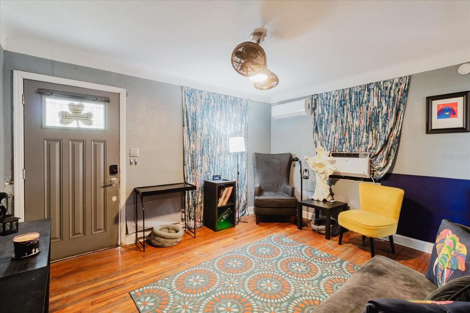 Living Room With View of Front Door
