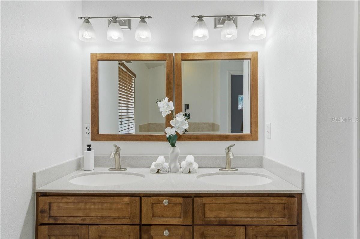 Remodeled primary bathroom