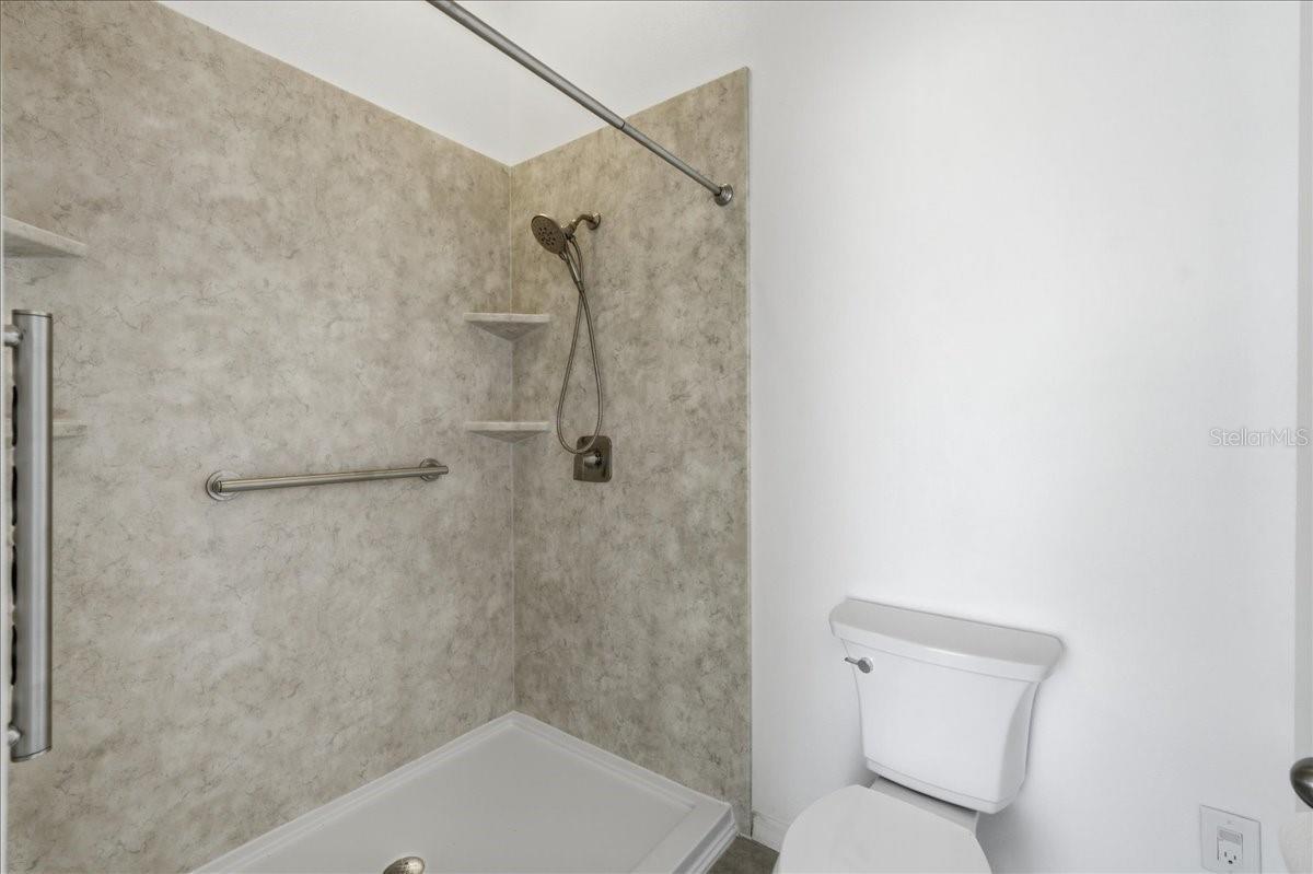 Brand new primary shower