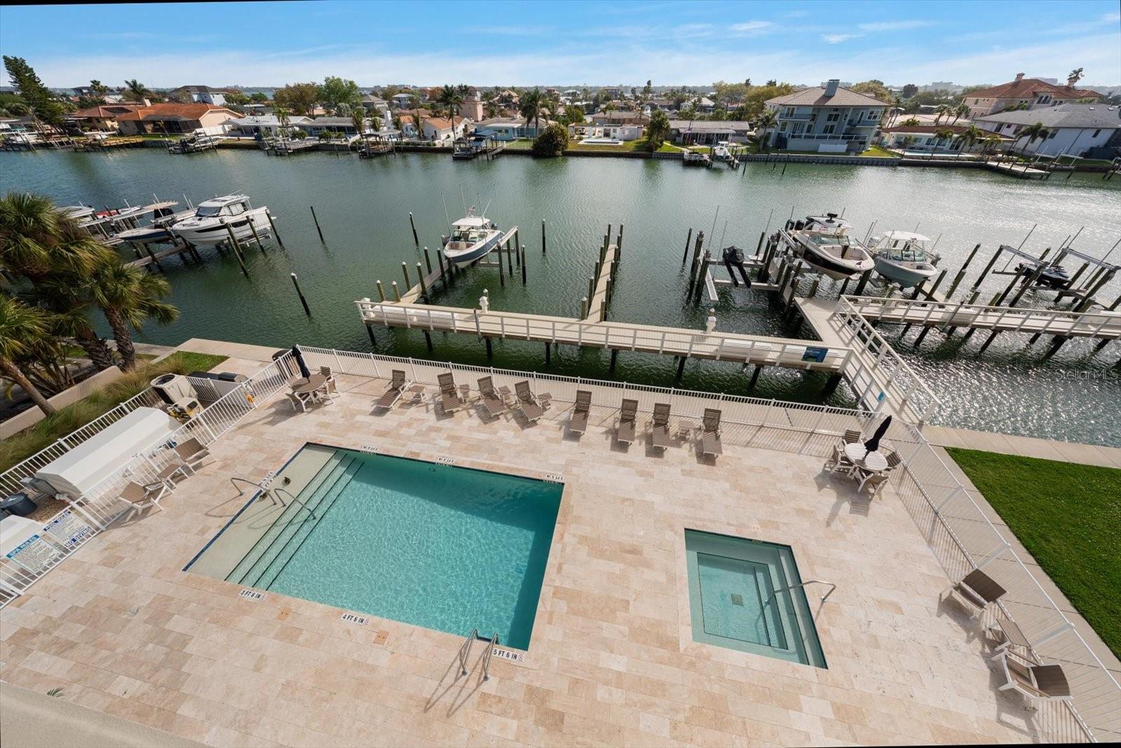 Pool View from Balcony