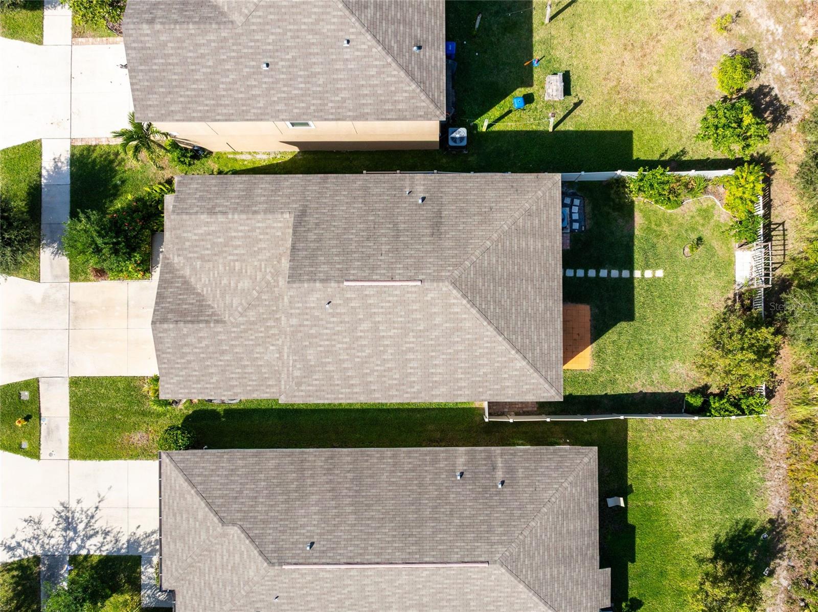 Aerial view of home.