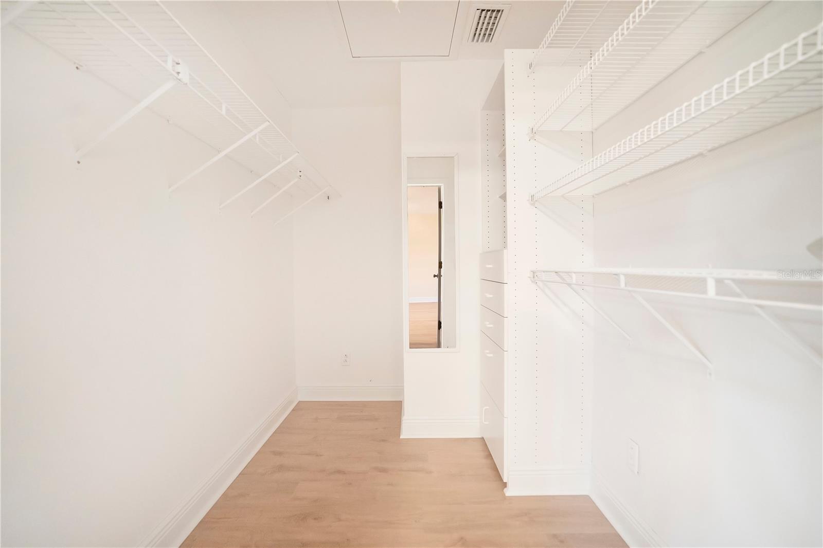 Walk-in closet for Bedroom #2