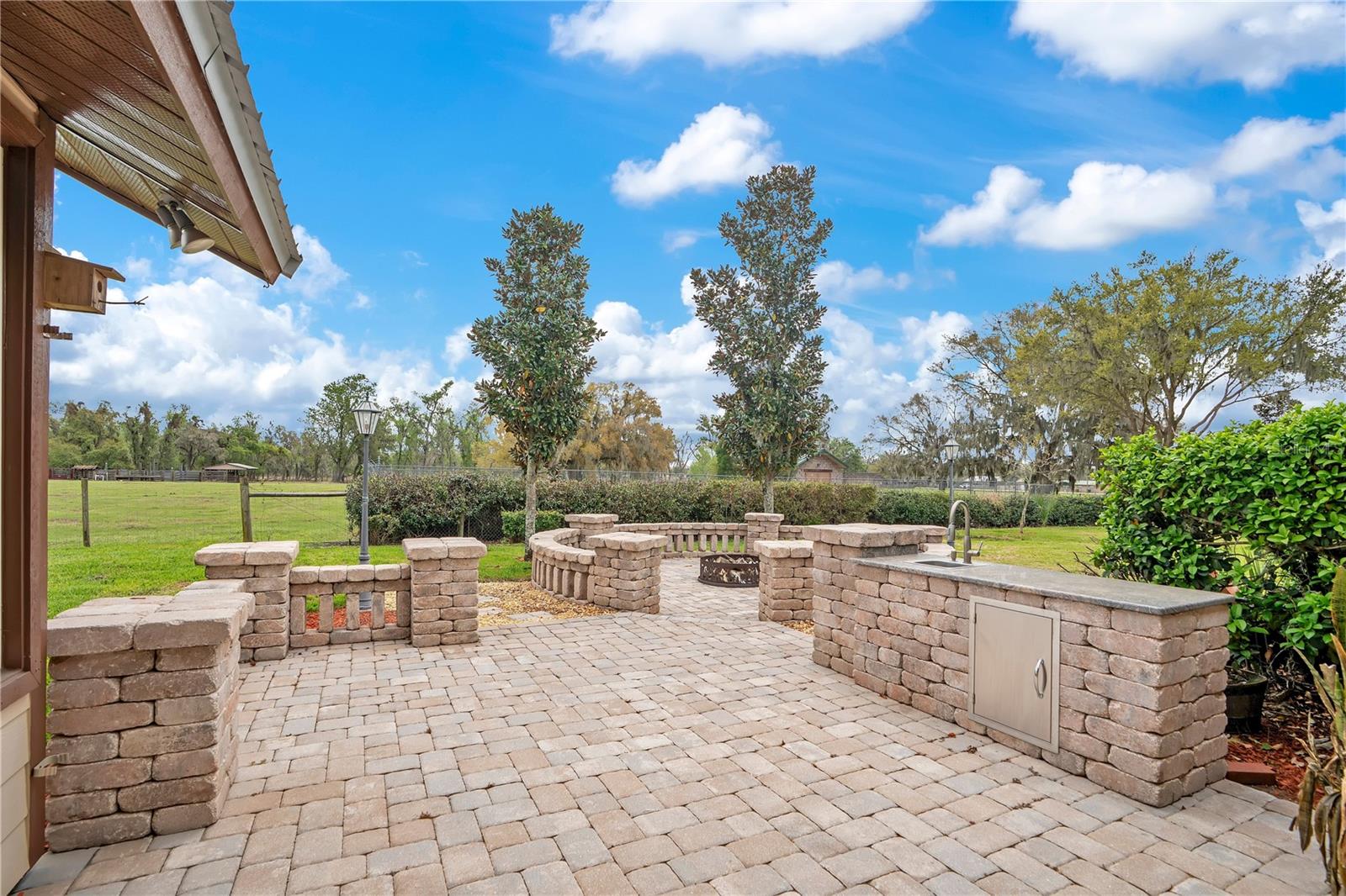 Back paver patio