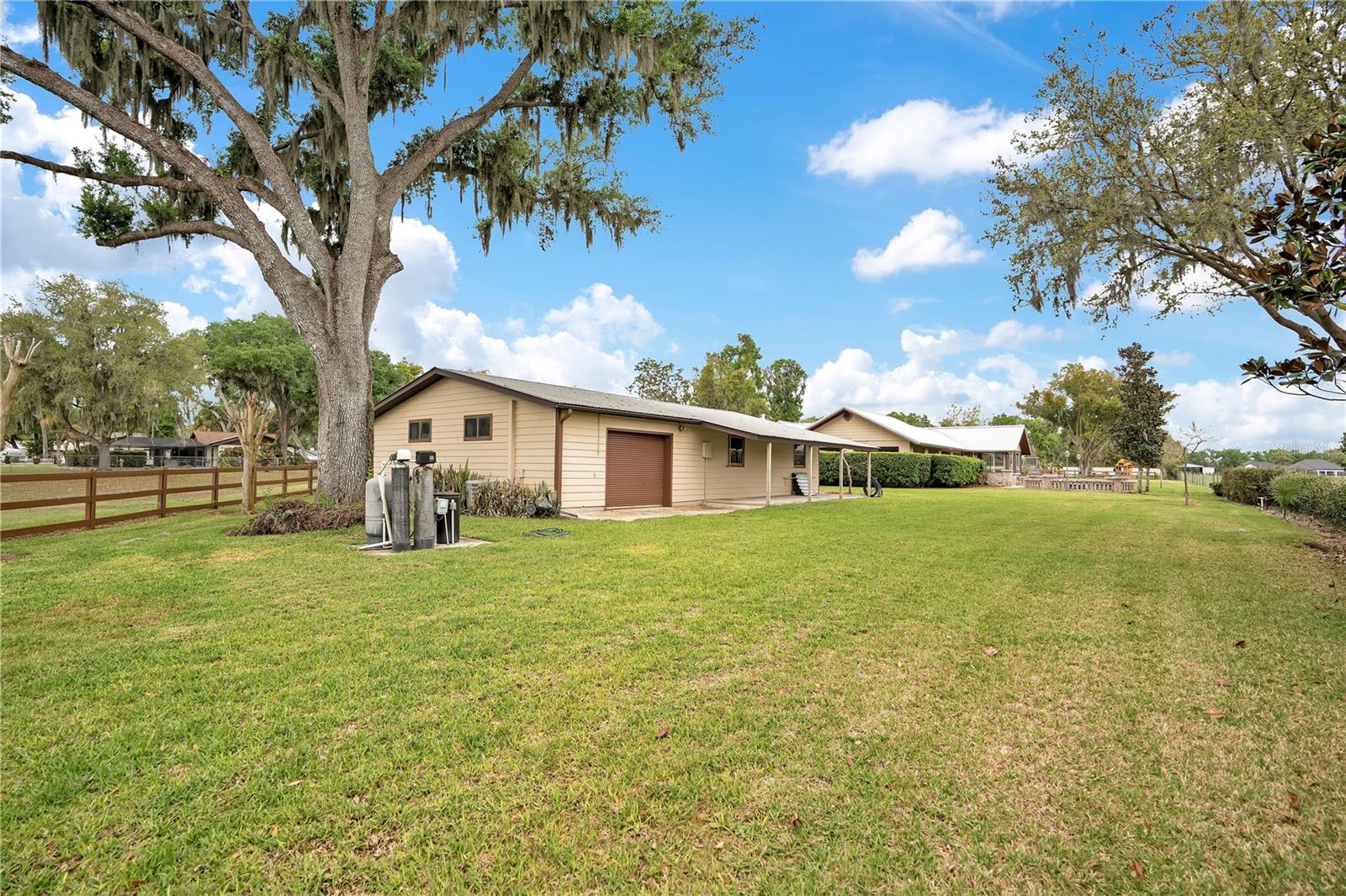 Back view of detached garage/workshop