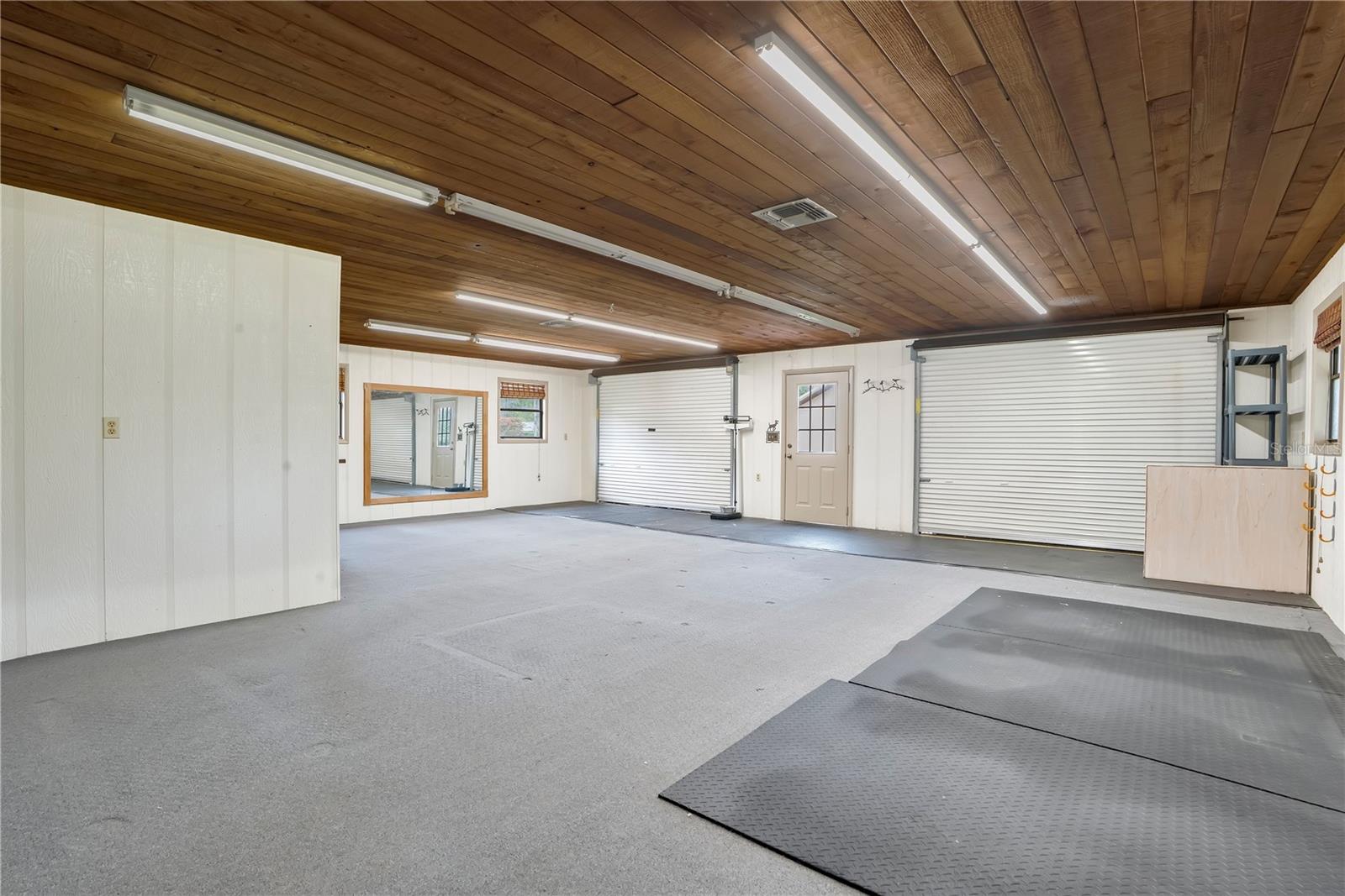 Interior of detached garage/workshop