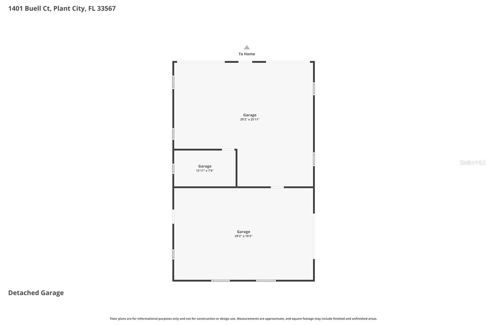 Detached Garage Floorplan