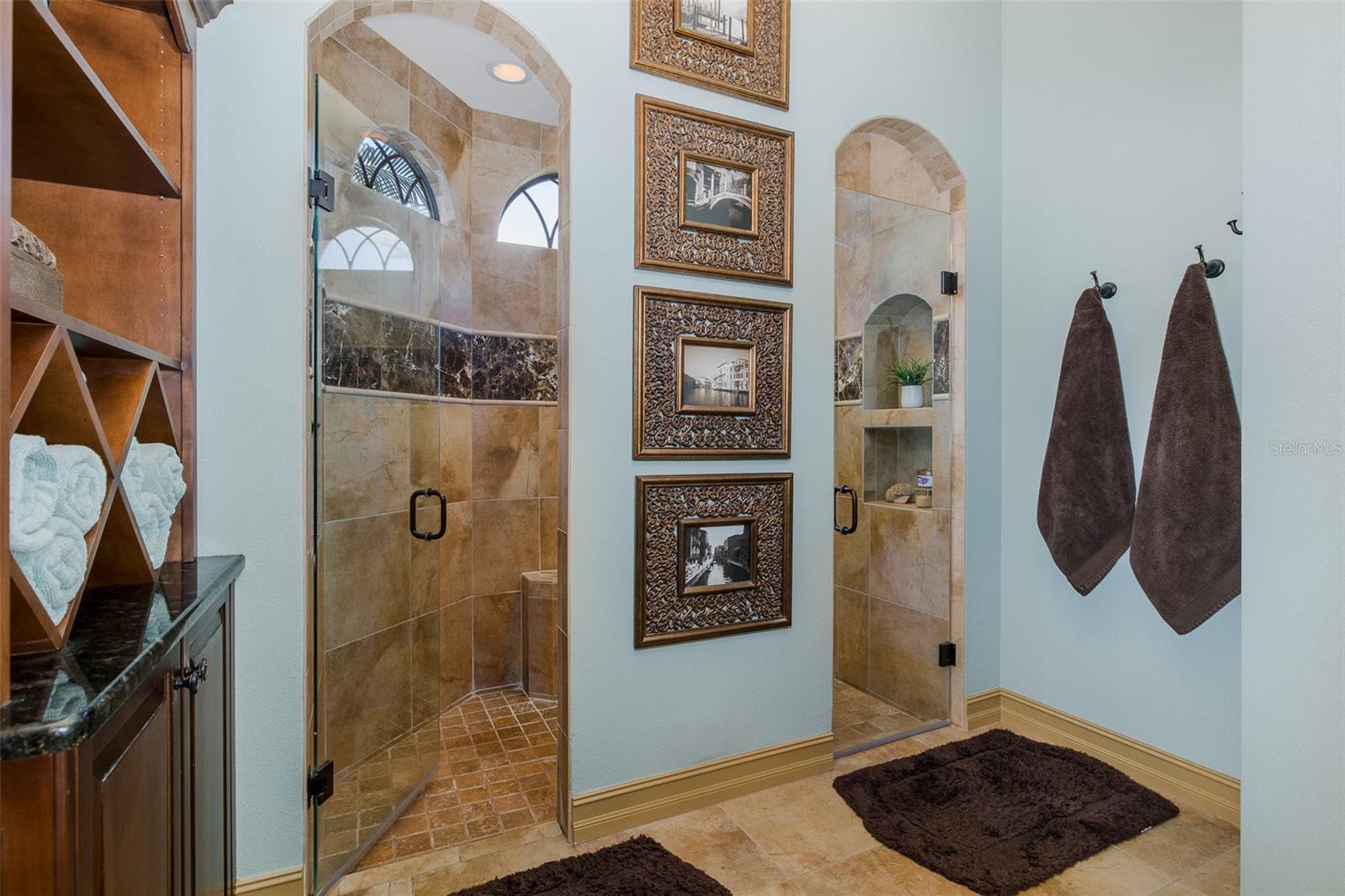 Primary Shower with 2 Entrances